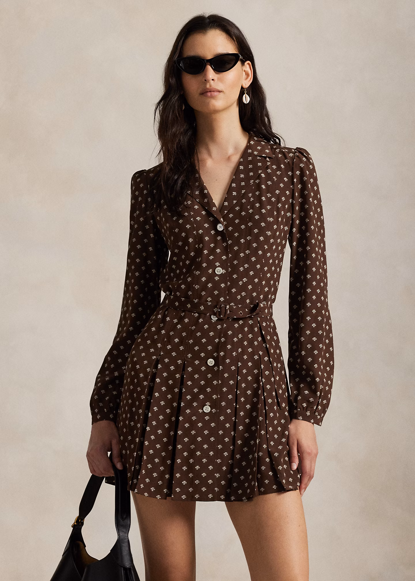 Bedrucktes Minikleid aus Seide - RALPH LAUREN OUTLET