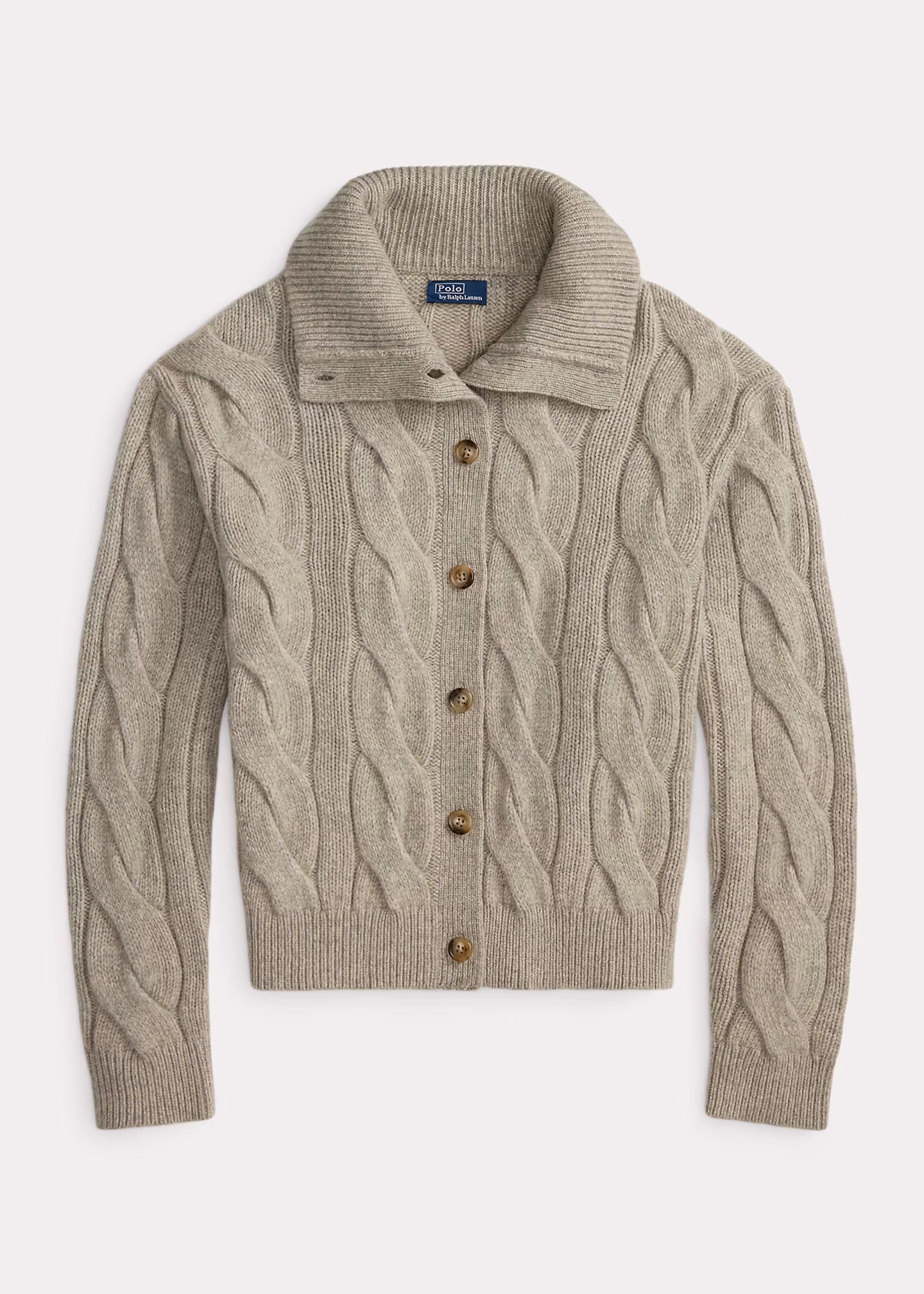 Zopfmuster-Strickjacke mit Tunnelkragen - RALPH LAUREN OUTLET