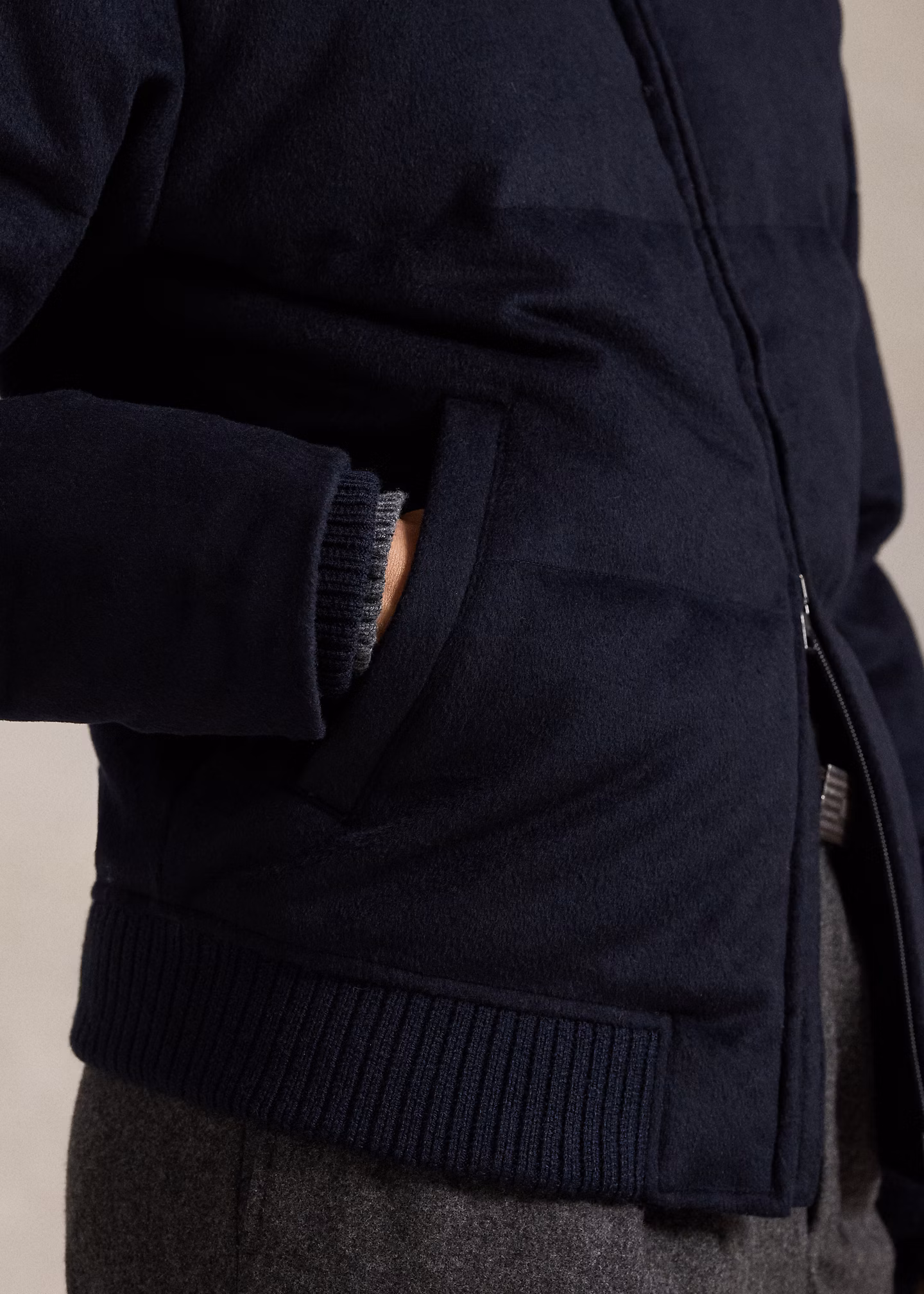 Die Fliegerjacke Lewis aus Melton - RALPH LAUREN OUTLET