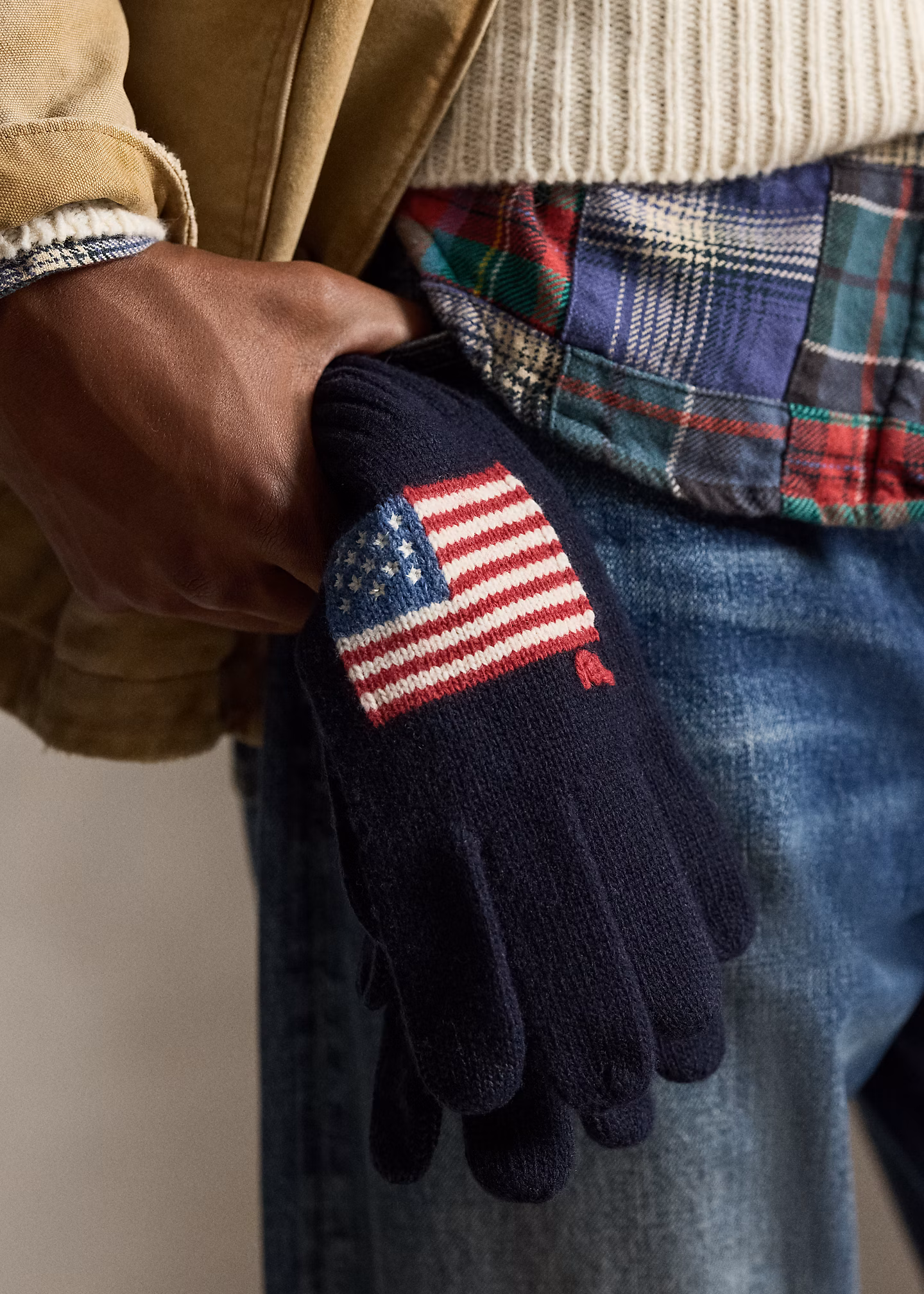 Touchscreen-Handschuhe mit Flagge - RALPH LAUREN OUTLET