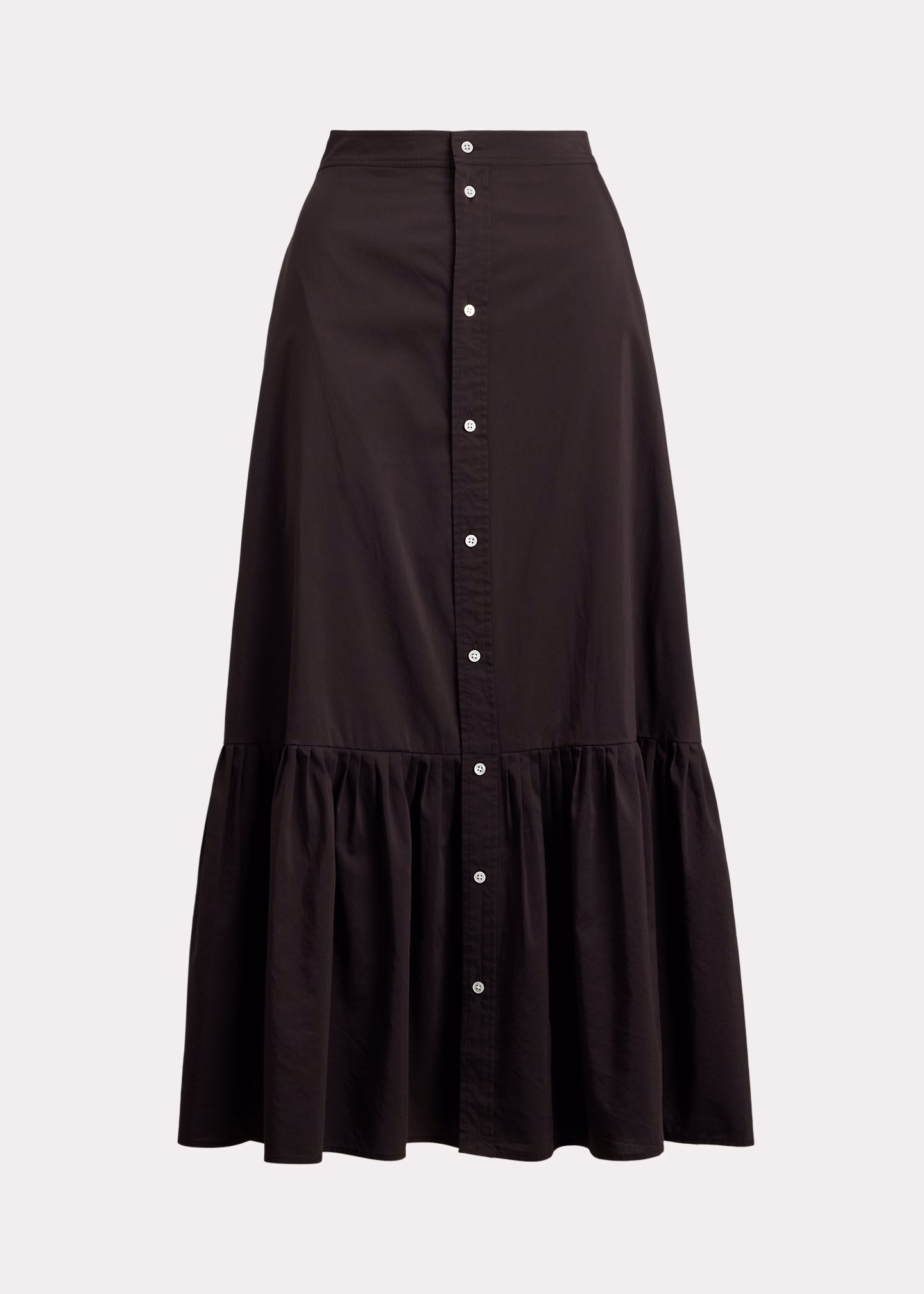 Baumwoll-Seiden-Rock mit Rüschensaum - RALPH LAUREN OUTLET