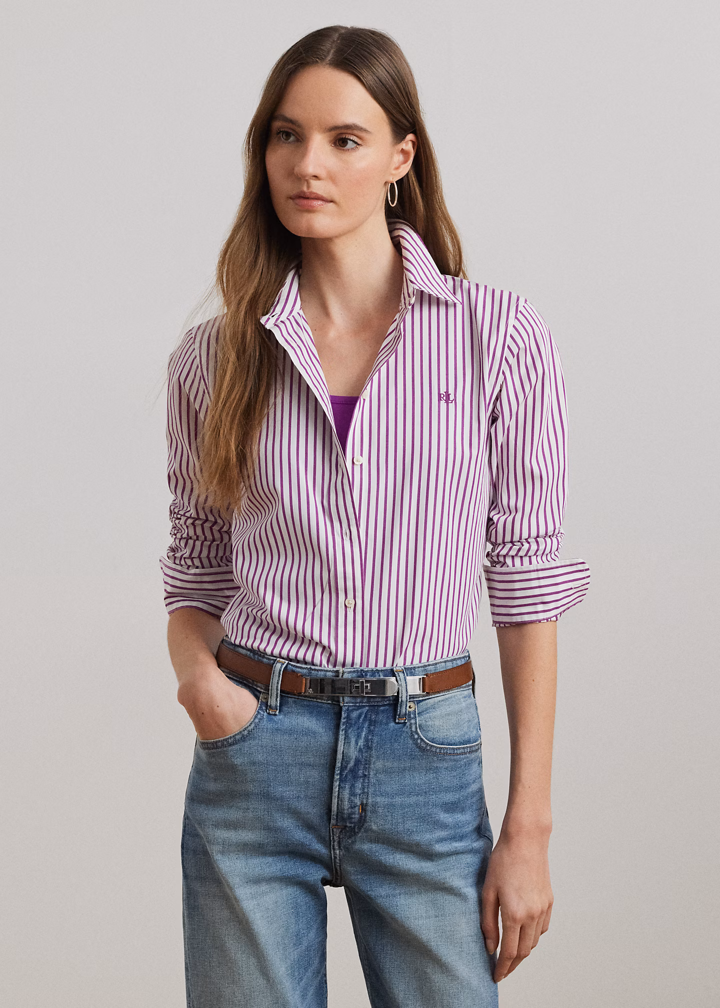 Gestreiftes Classic-Fit Baumwollhemd - RALPH LAUREN OUTLET