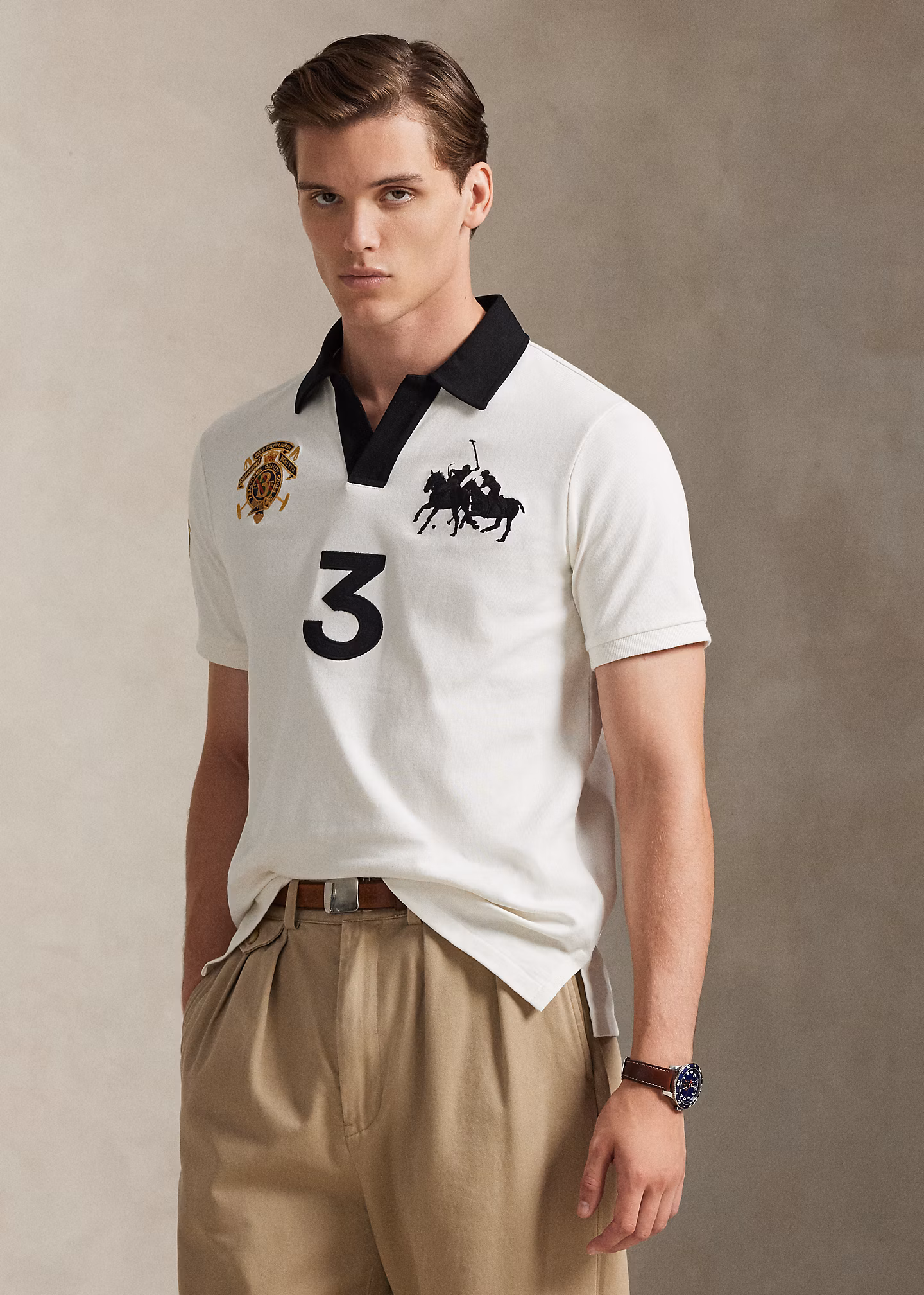 Classic-Fit Jersey-Poloshirt mit Wappen - RALPH LAUREN OUTLET