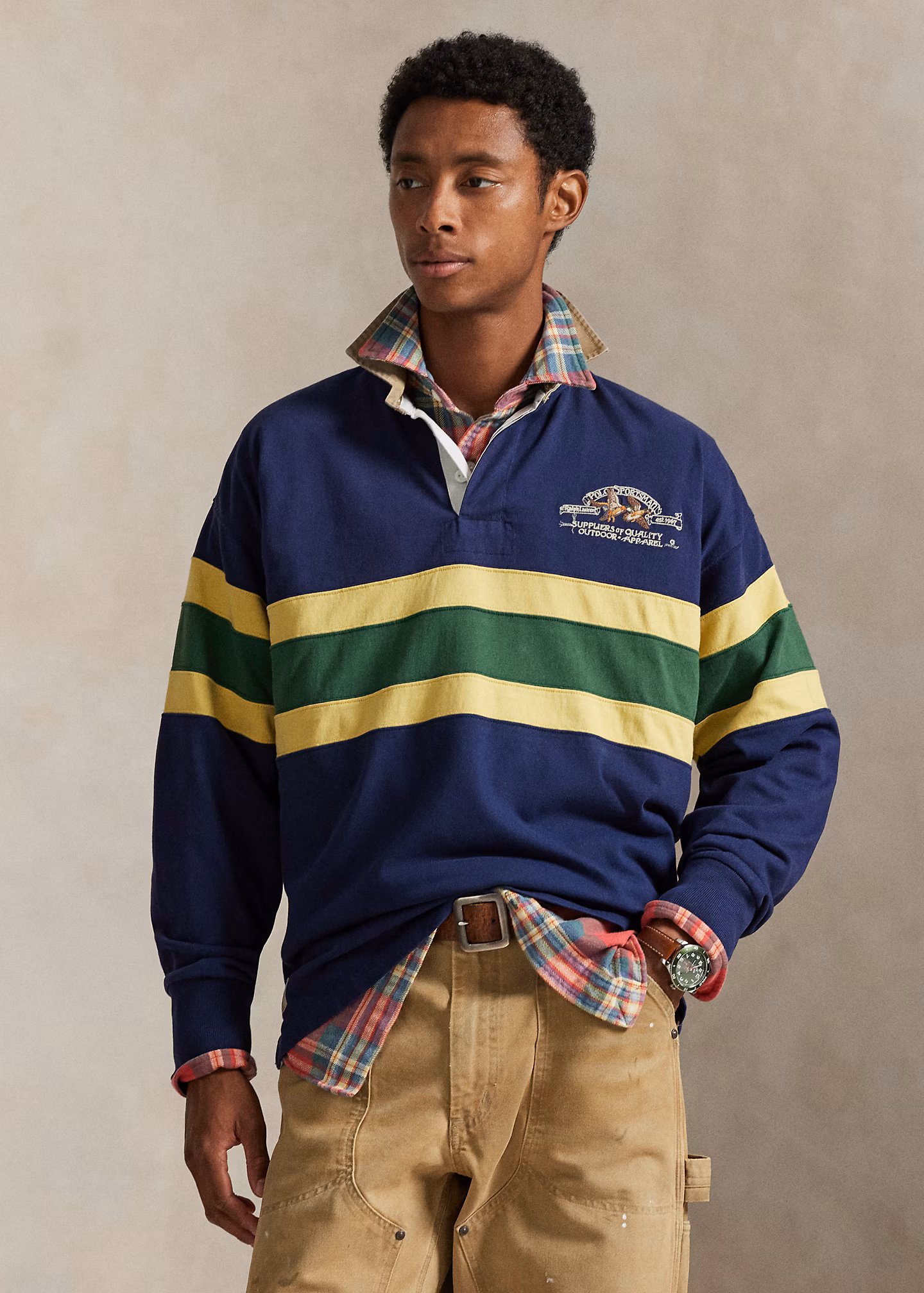 Vintage-Fit Rugbyhemd mit Stickerei - RALPH LAUREN OUTLET