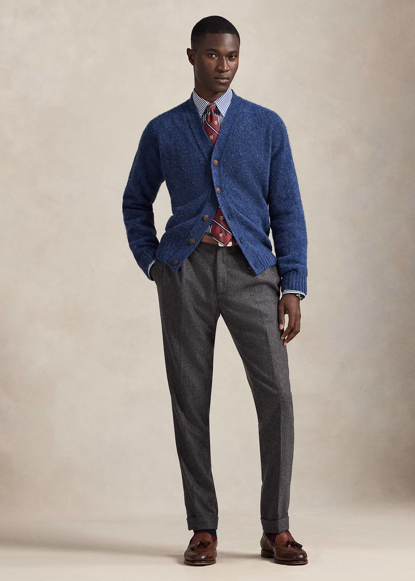 Woll-Strickjacke mit V-Ausschnitt - RALPH LAUREN OUTLET