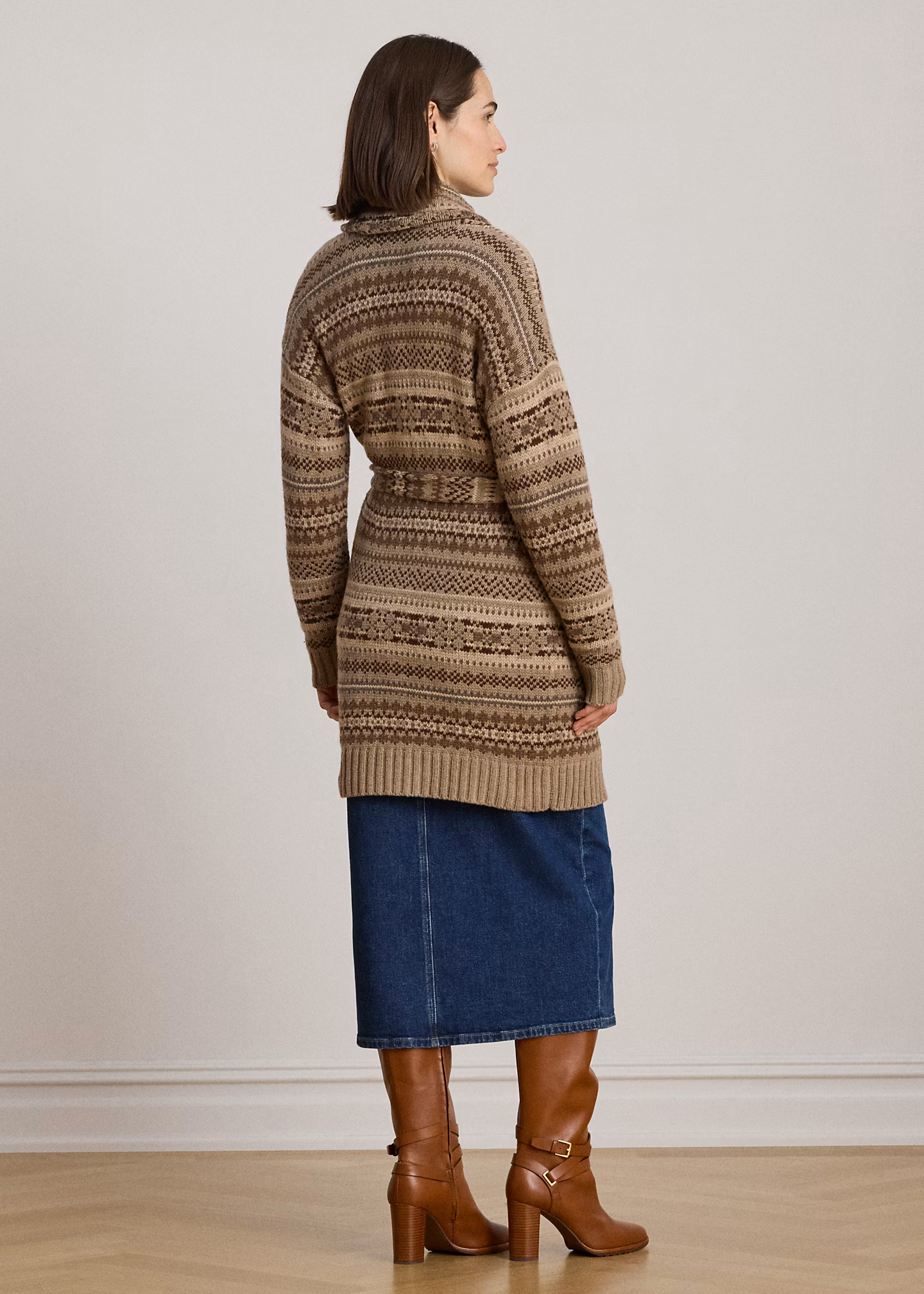 Fair-Isle-Strickjacke mit Gürtel - RALPH LAUREN OUTLET