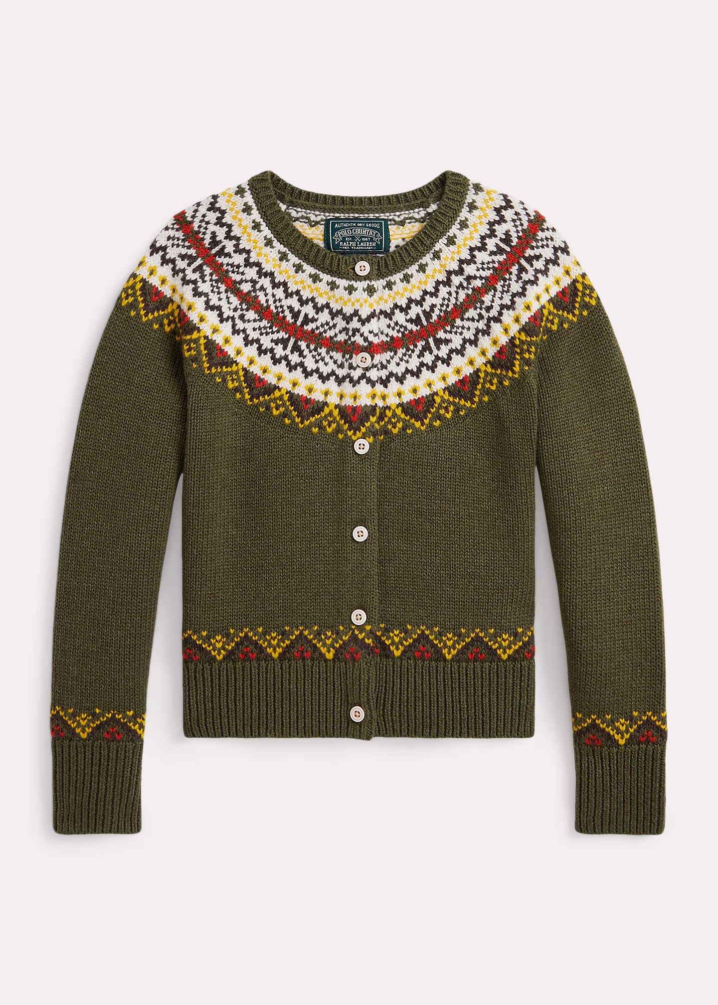 Fair-Isle-Cardigan aus Baumwollmischung - RALPH LAUREN OUTLET