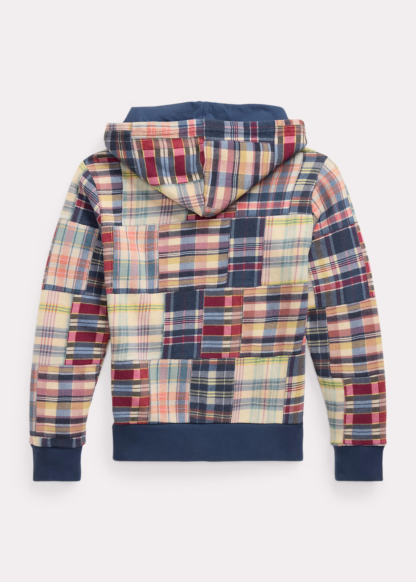 Fleece-Kapuzenshirt mit Patchwork-Druck - RALPH LAUREN OUTLET