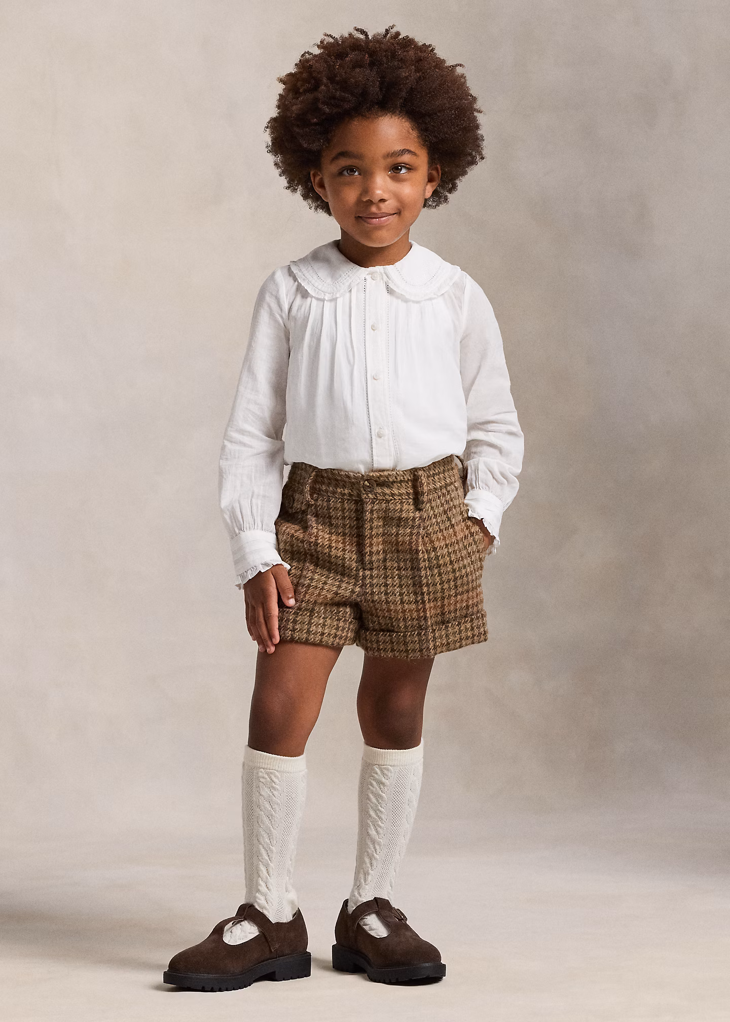 Baumwollvoile-Oberteil mit Rüschen - RALPH LAUREN OUTLET