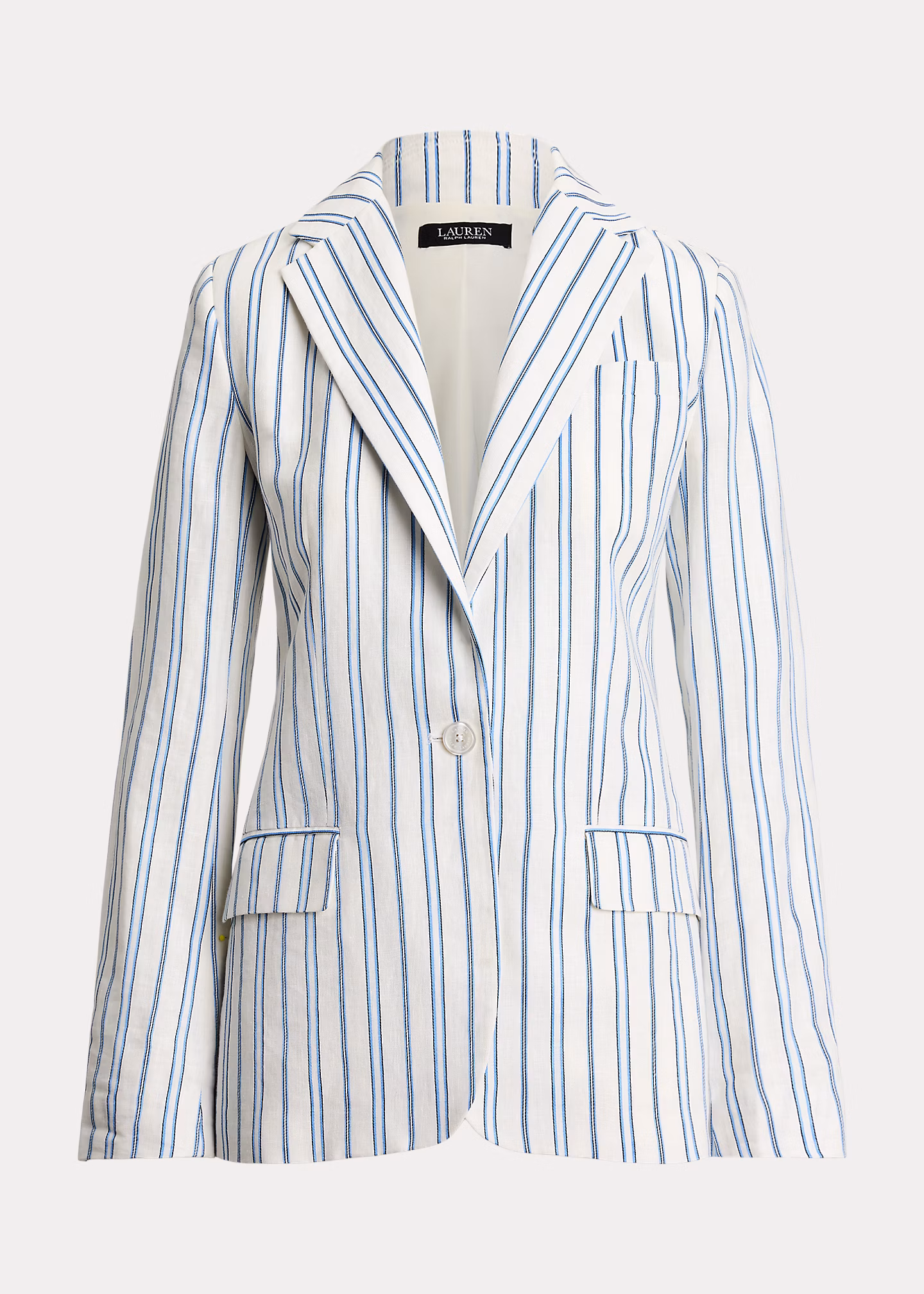 Gestreifter Blazer aus Leinenmischung - RALPH LAUREN OUTLET