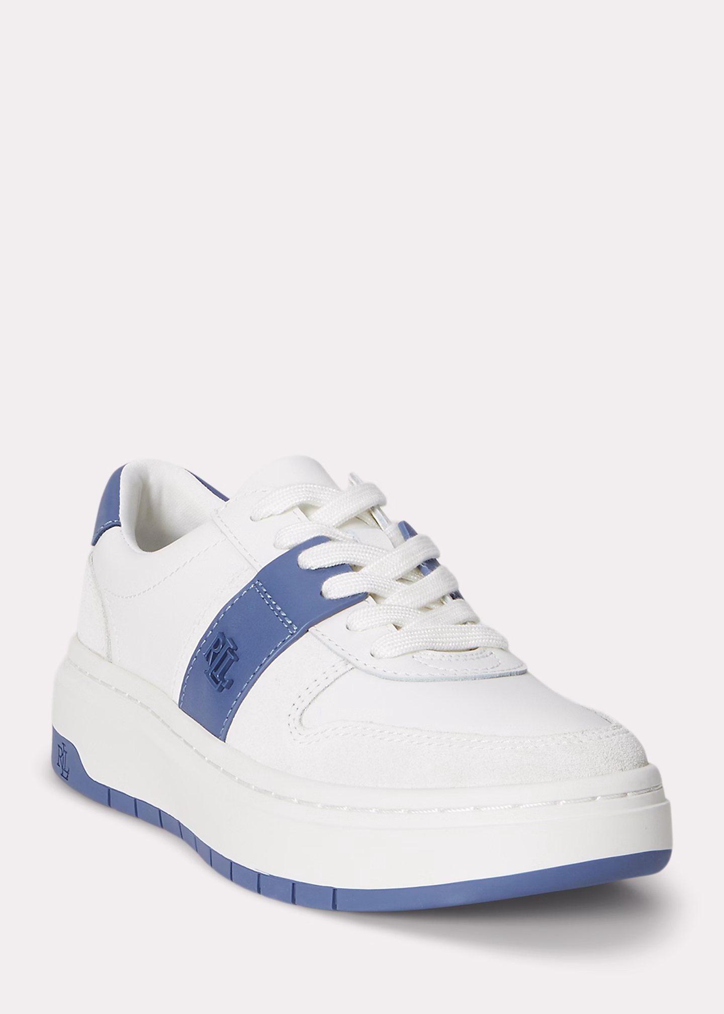 Ledersneaker Harlie in Color-Block-Optik - RALPH LAUREN OUTLET