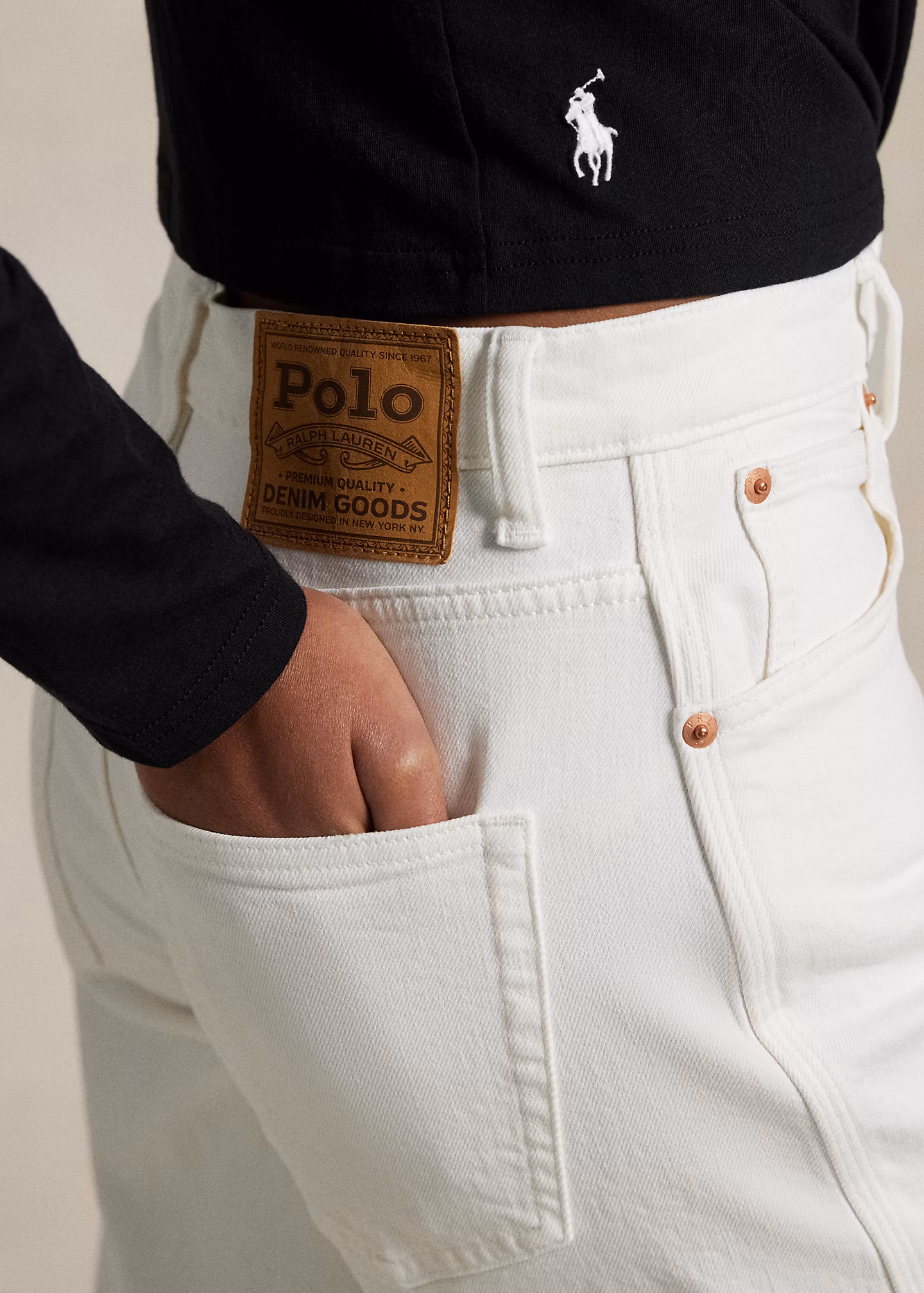 Curved-Tapered-Fit Jeans - RALPH LAUREN OUTLET