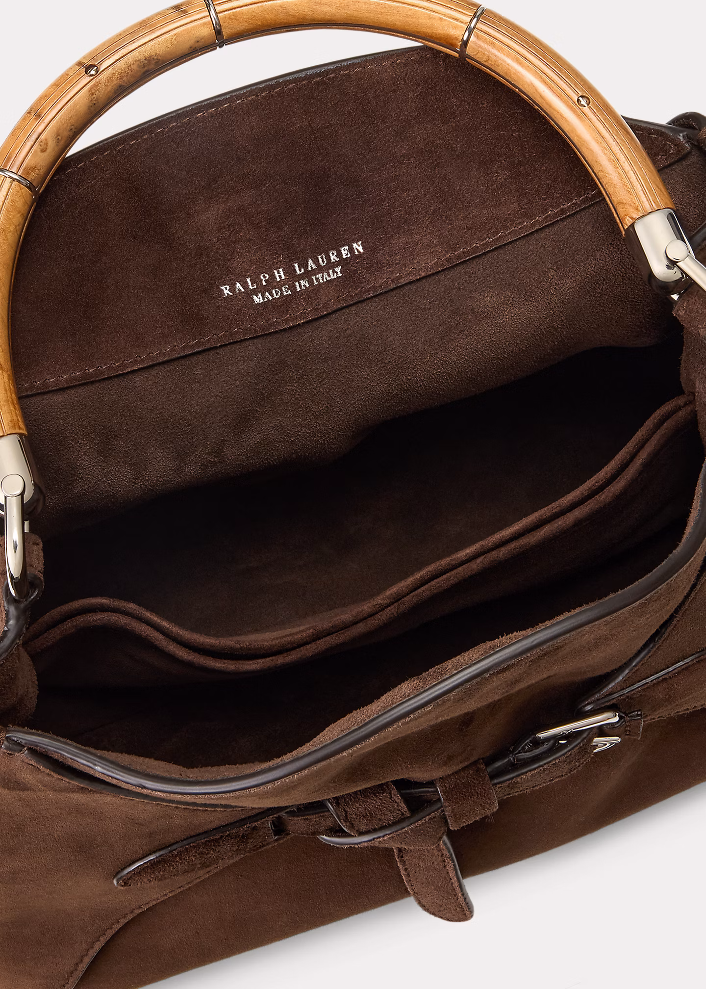 Die Kalbswildledertasche Ralph mit Griff - RALPH LAUREN OUTLET