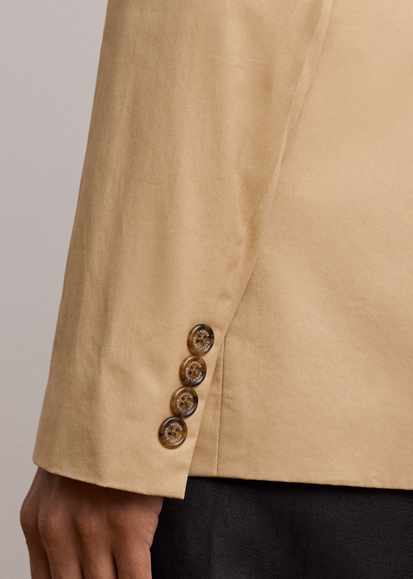 Zweireihiger Blazer aus Baumwolltwill - RALPH LAUREN OUTLET