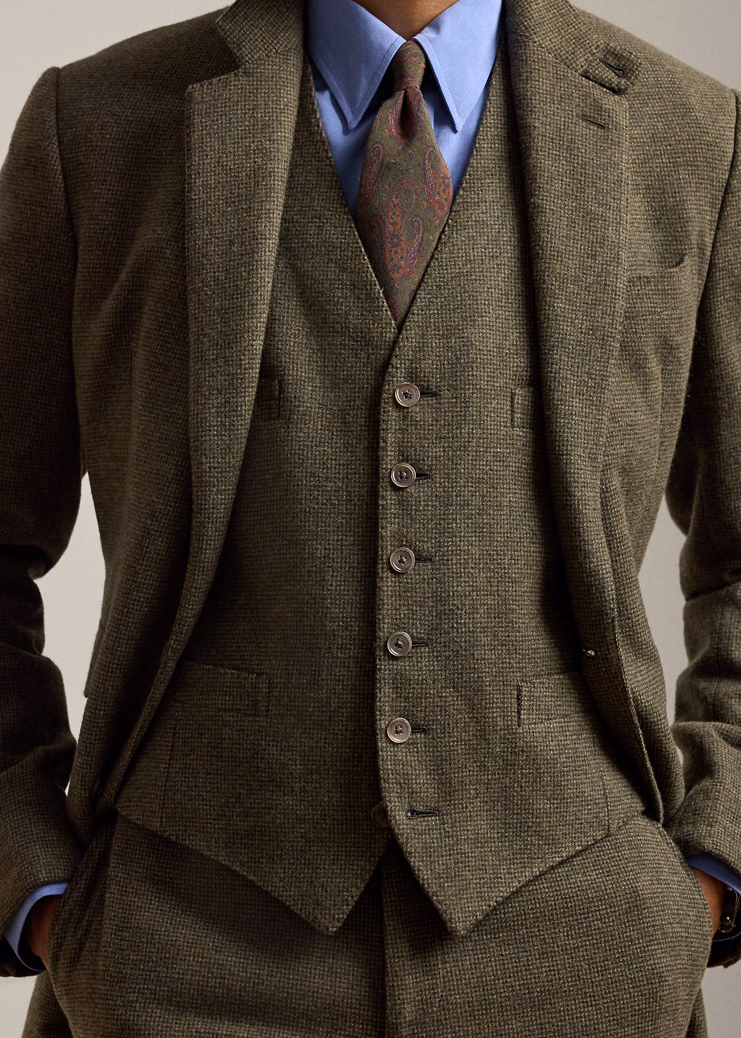 Handgeschneiderte gemusterte Weste - RALPH LAUREN OUTLET