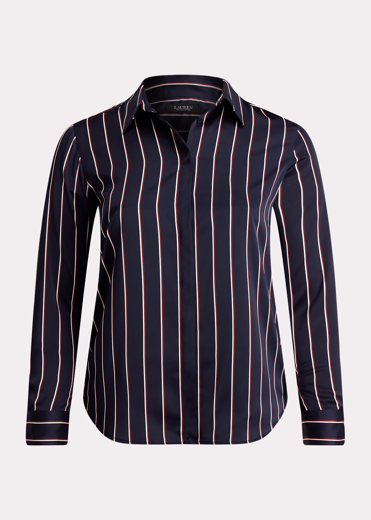 Gestreiftes Classic-Fit Charmeuse-Hemd - RALPH LAUREN OUTLET