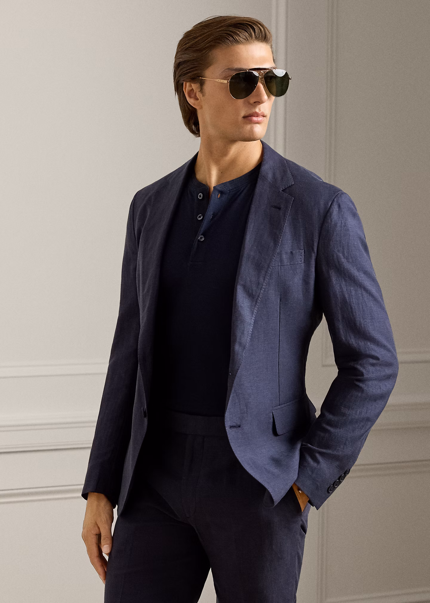 Handgeschneiderte Jacke Hadley mit Seide - RALPH LAUREN OUTLET