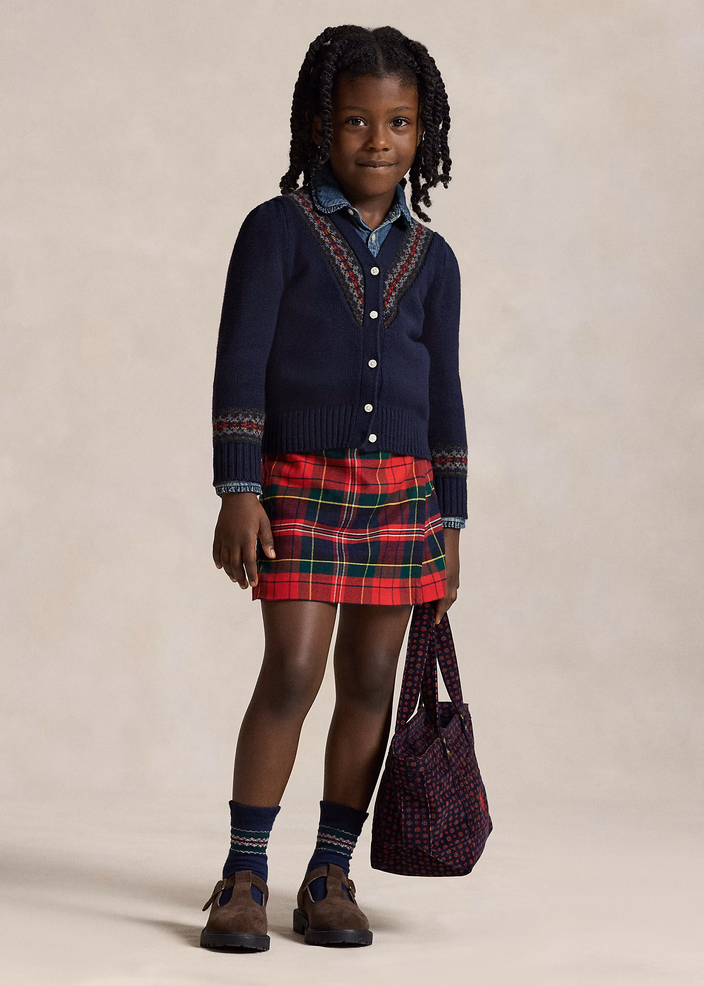 Karierter Baumwoll-Skort in Wickeloptik - RALPH LAUREN OUTLET