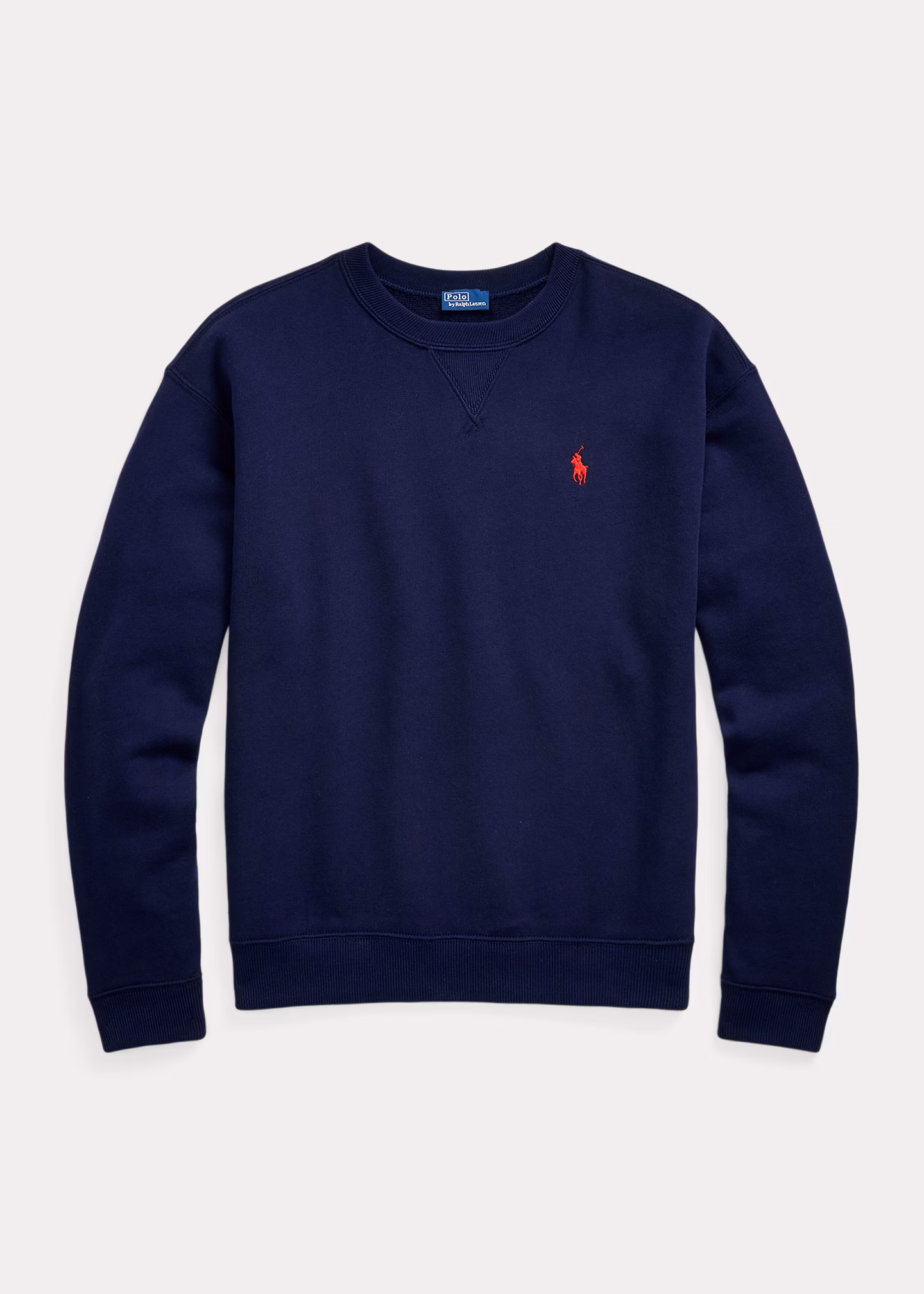 Leichter Rundhalspullover aus Fleece - RALPH LAUREN OUTLET