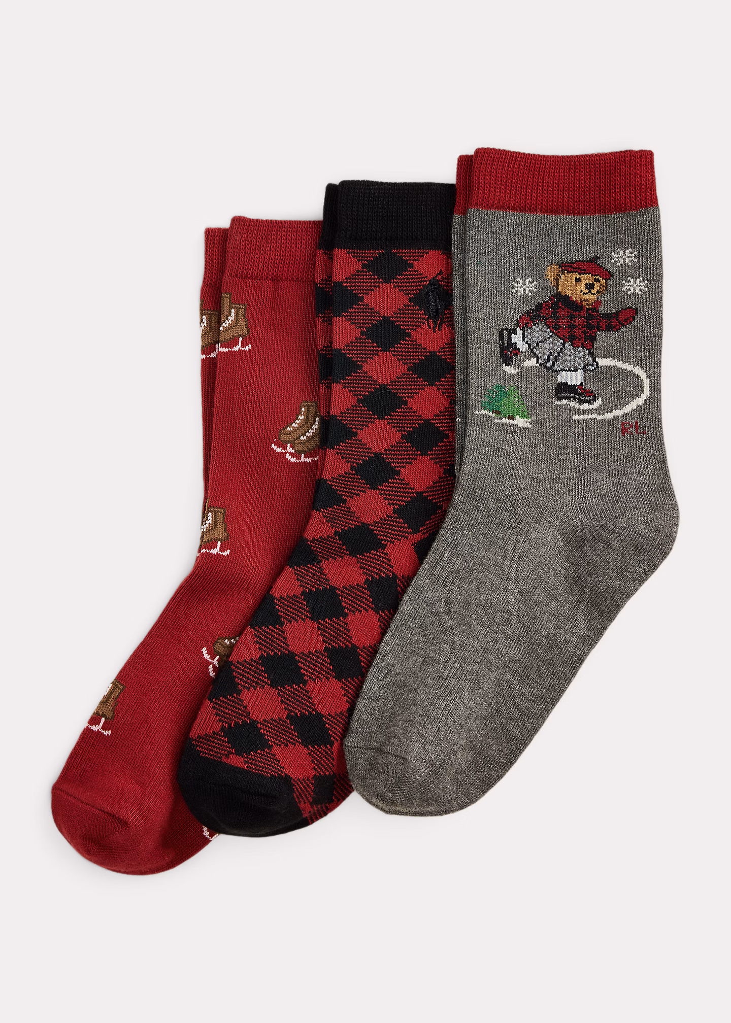 3er-Pack Crew-Socken mit Polo Bear - RALPH LAUREN OUTLET