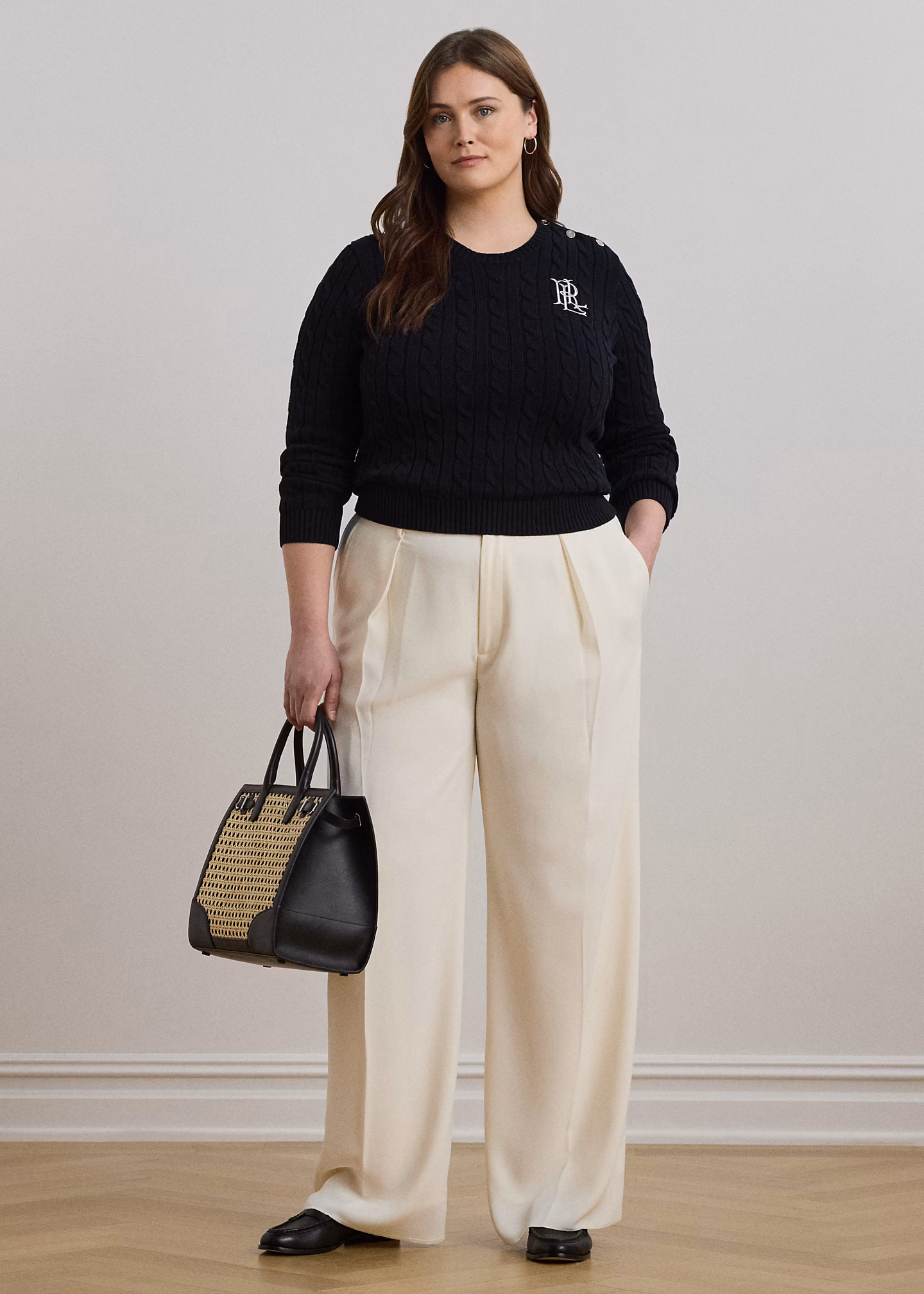 Baumwollpullover mit Zopfmuster - RALPH LAUREN OUTLET