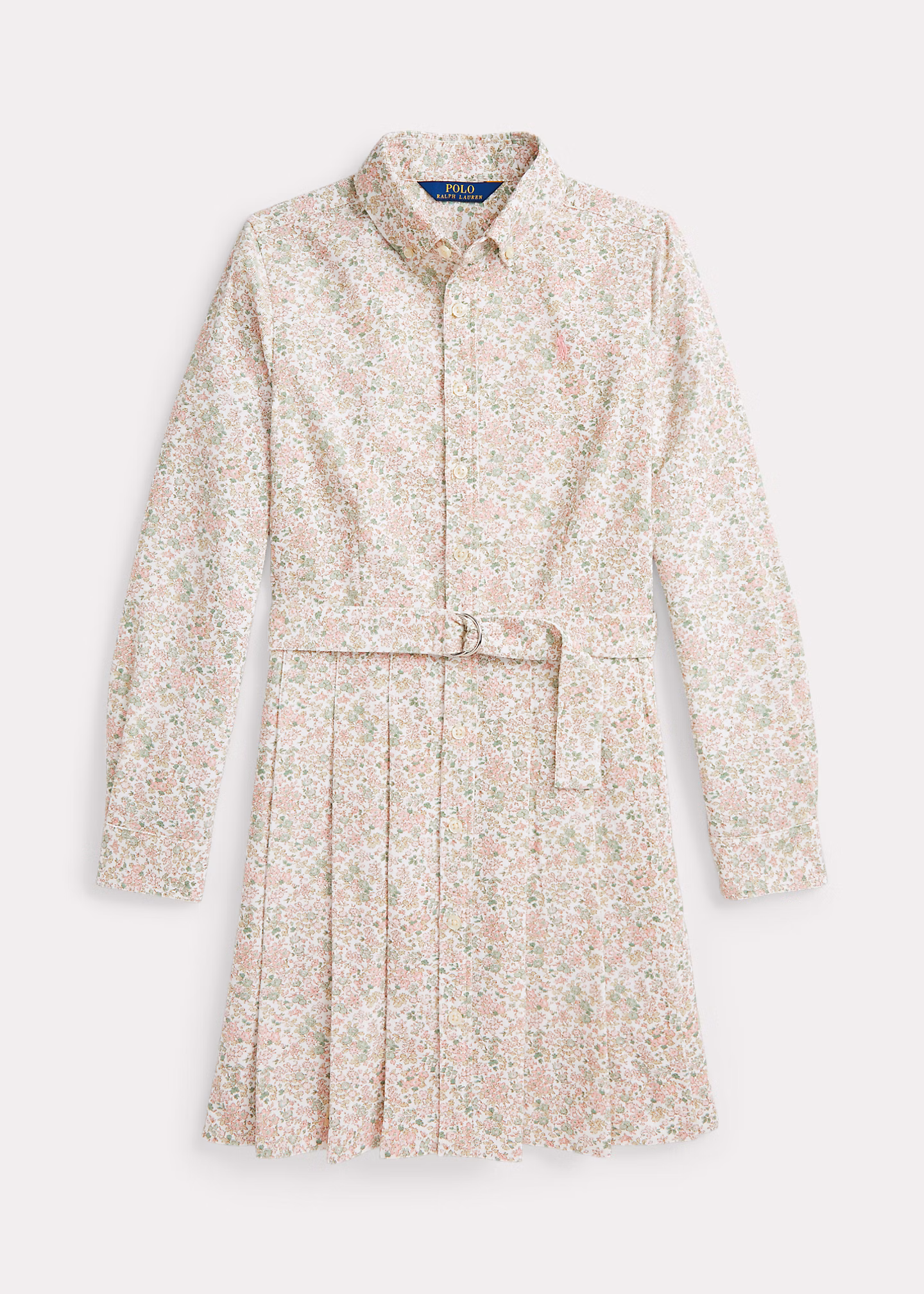 Geblümtes Kordsamt-Hemdkleid mit Gürtel - RALPH LAUREN OUTLET