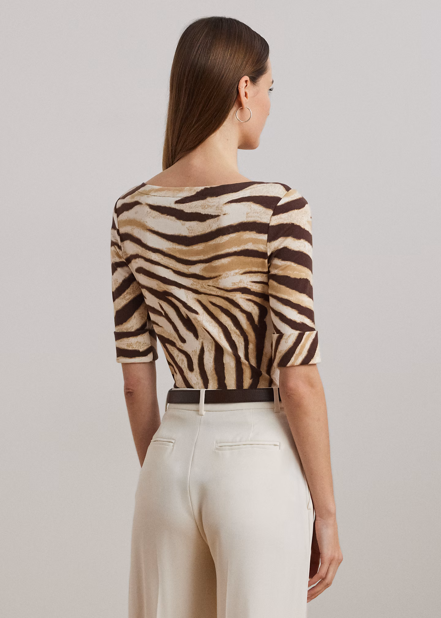 Baumwoll-T-Shirt mit Zebramuster - RALPH LAUREN OUTLET