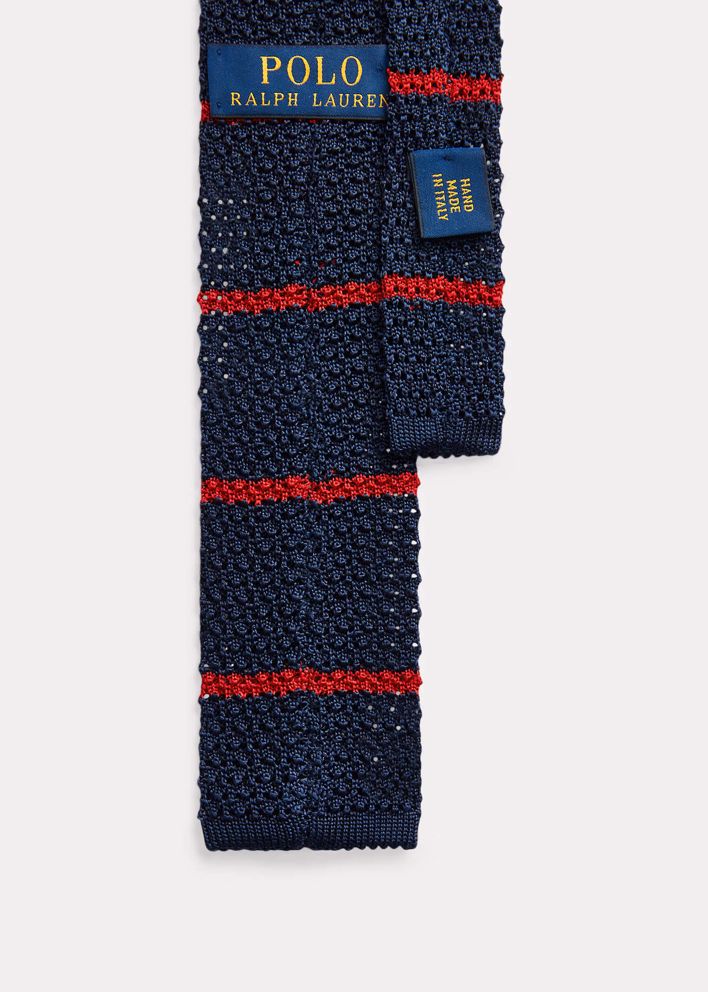 Gestreifte Strickkrawatte aus Seide - RALPH LAUREN OUTLET