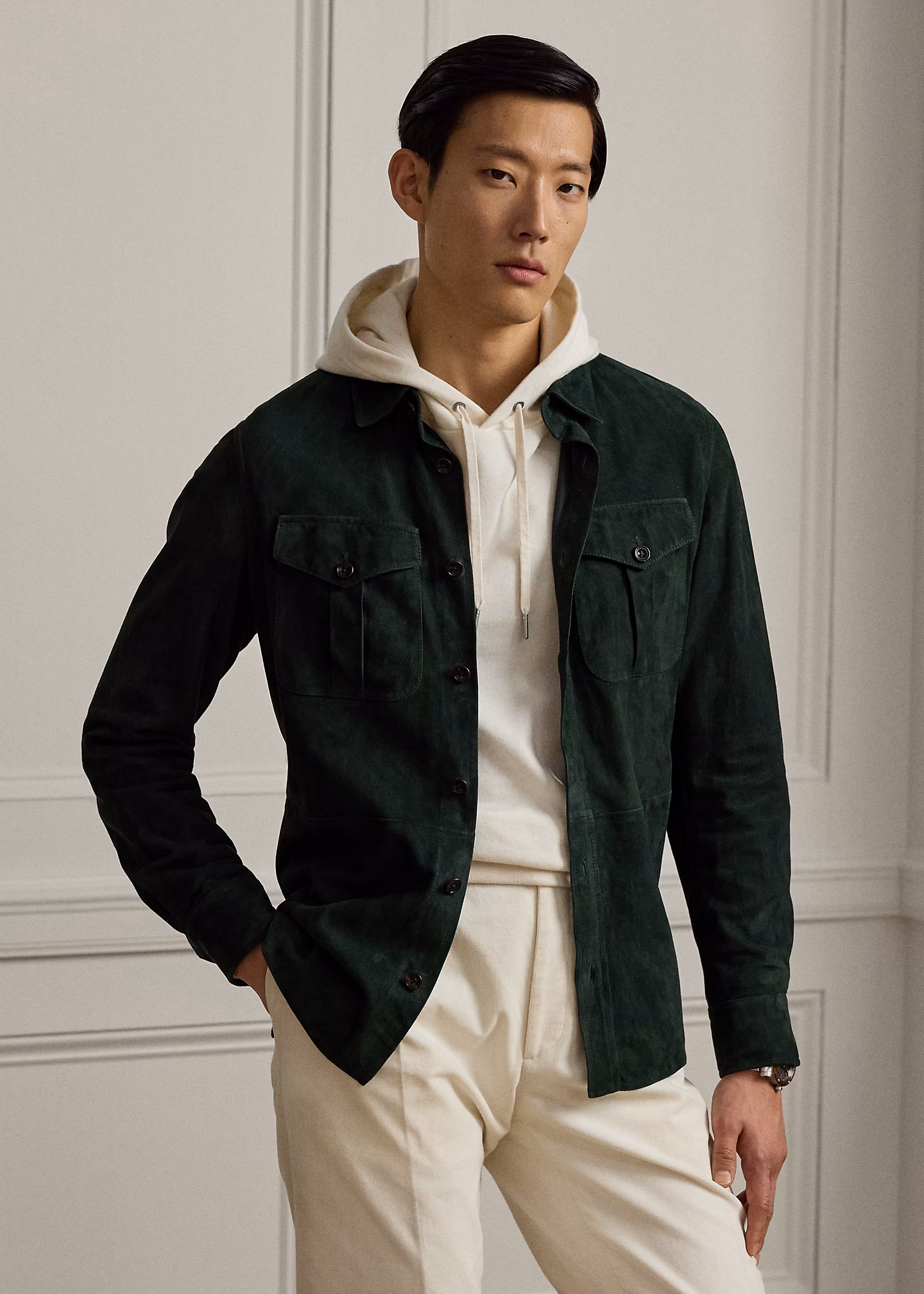 Hemdjacke aus Wildleder - RALPH LAUREN OUTLET