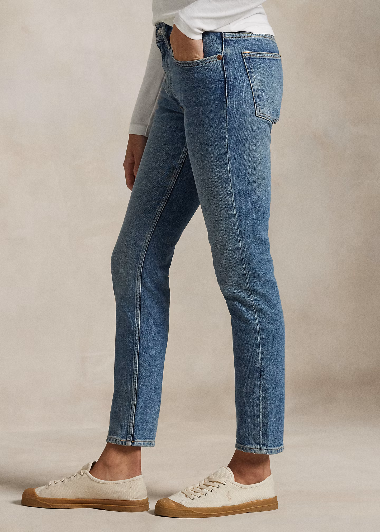 Super-Slim-Jeans mit mittlerer Leibhöhe - RALPH LAUREN OUTLET