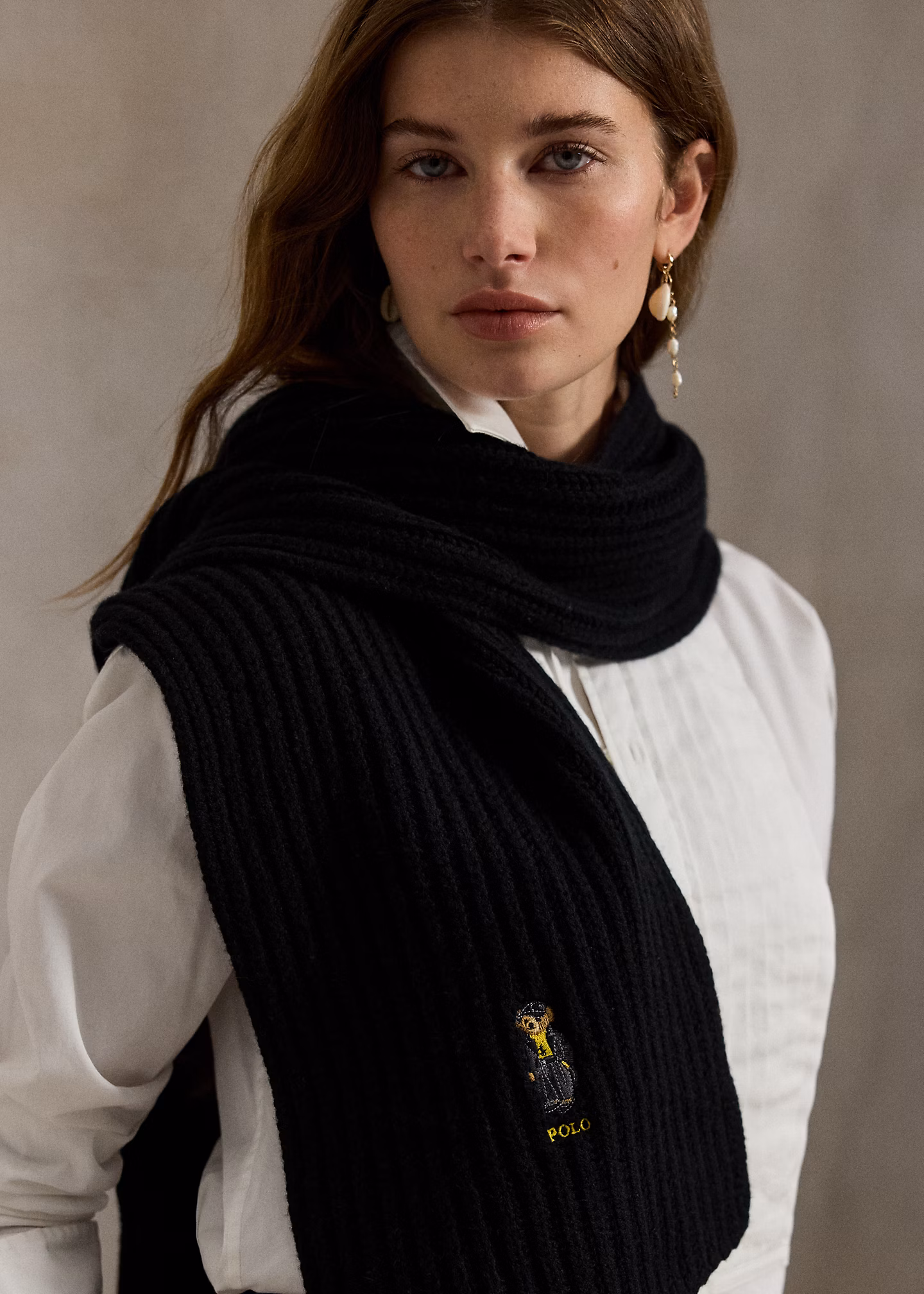 Wollschal mit Polo Bear - RALPH LAUREN OUTLET