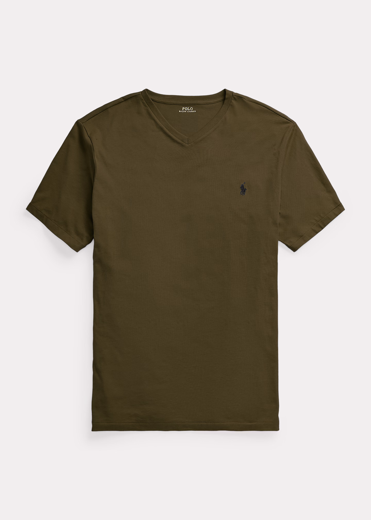 Jersey-T-Shirt mit V-Ausschnitt - RALPH LAUREN OUTLET