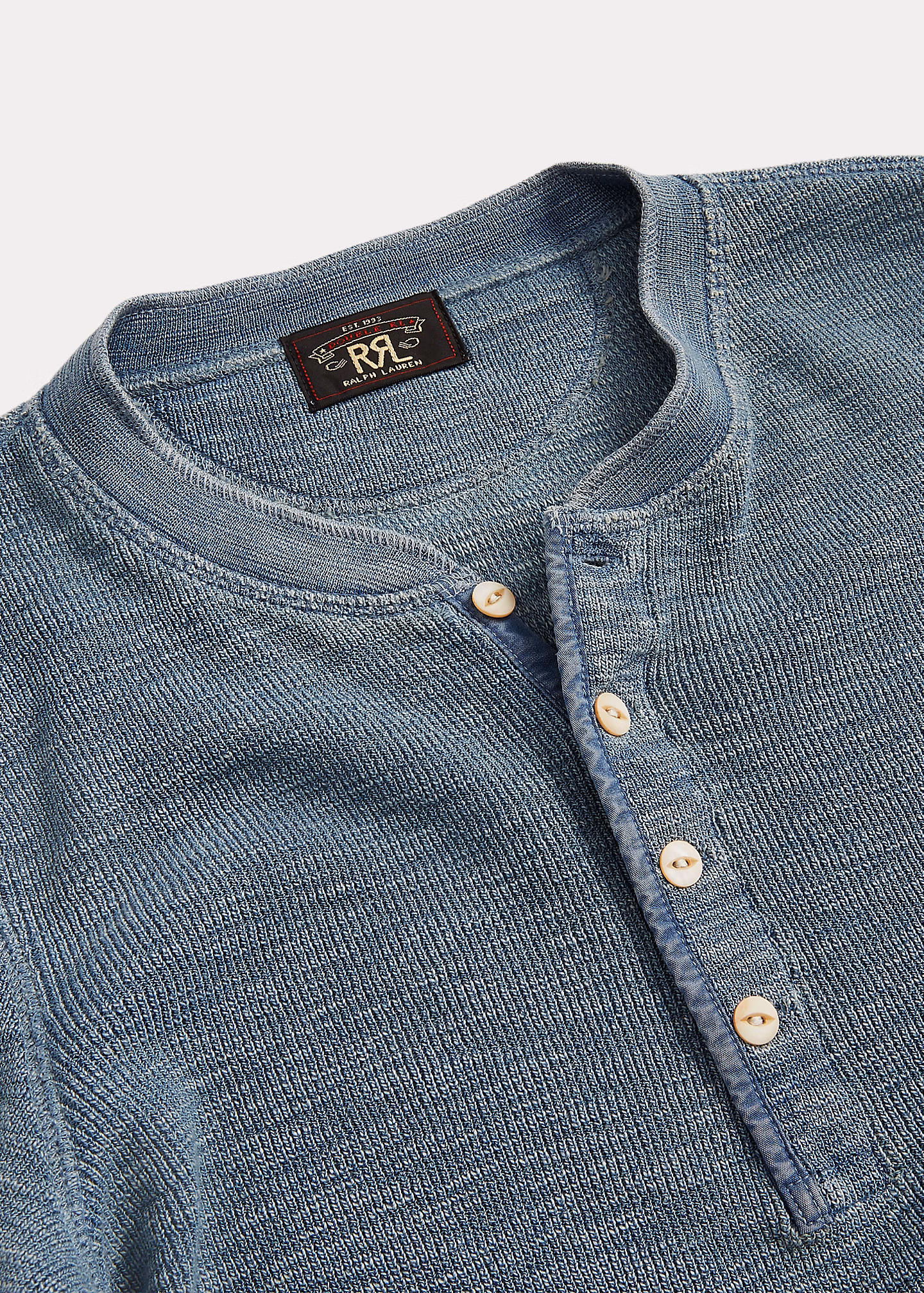 Waffel-Henley aus Baumwollstretch - RALPH LAUREN OUTLET