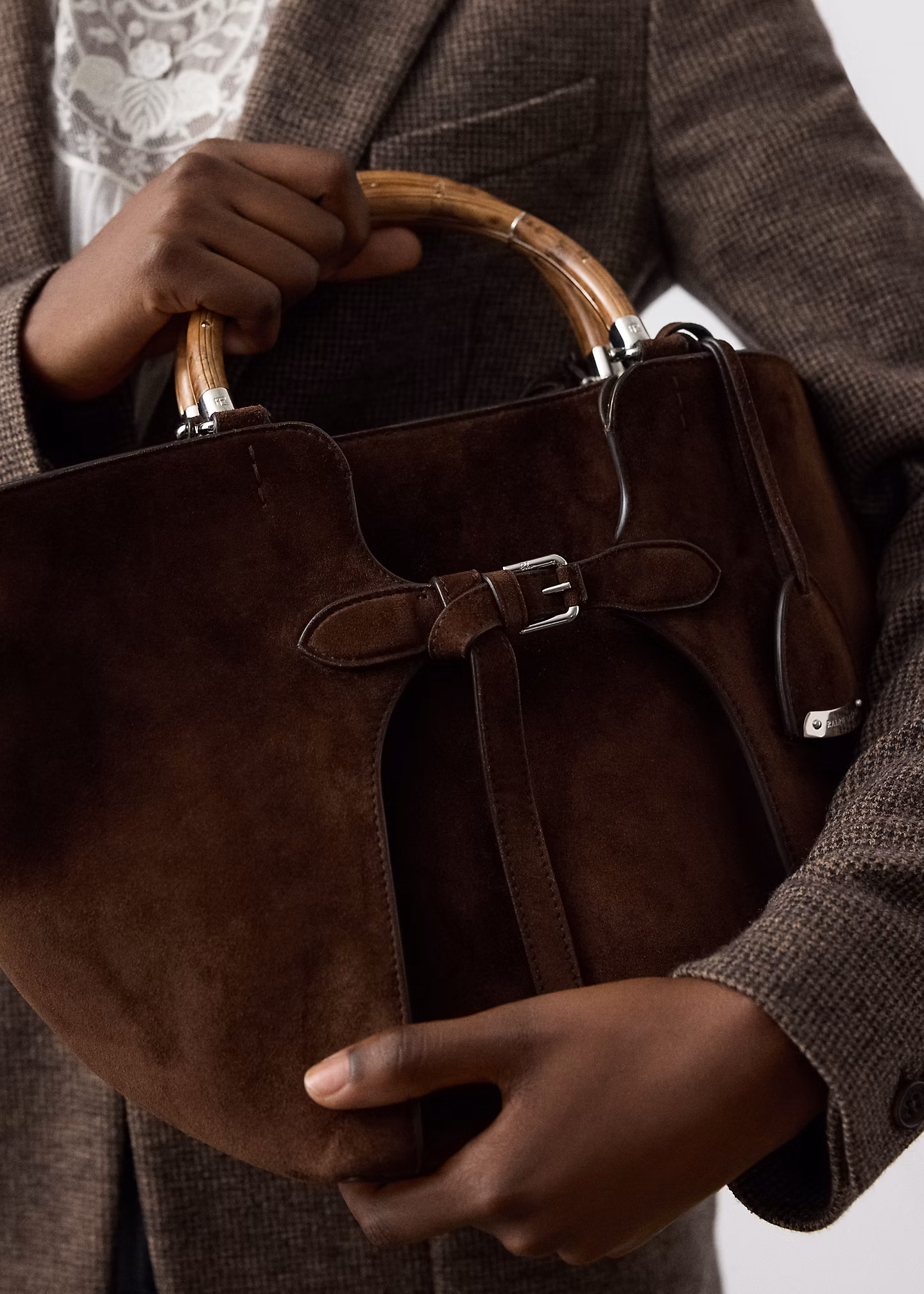 Die Tragetasche Ralph aus Kalbswildleder - RALPH LAUREN OUTLET