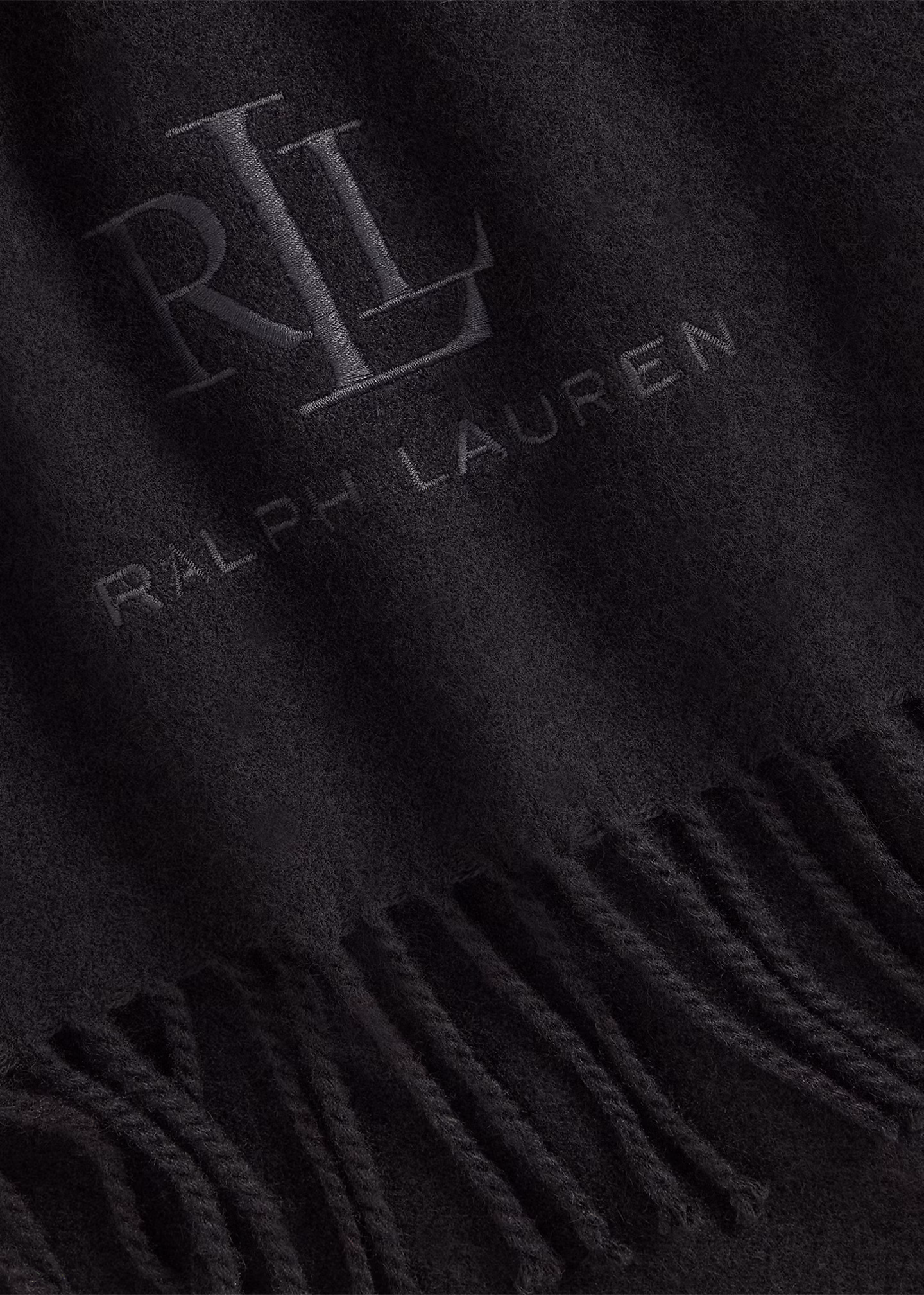 Woll-Kaschmir-Schal mit Fischgratmuster - RALPH LAUREN OUTLET