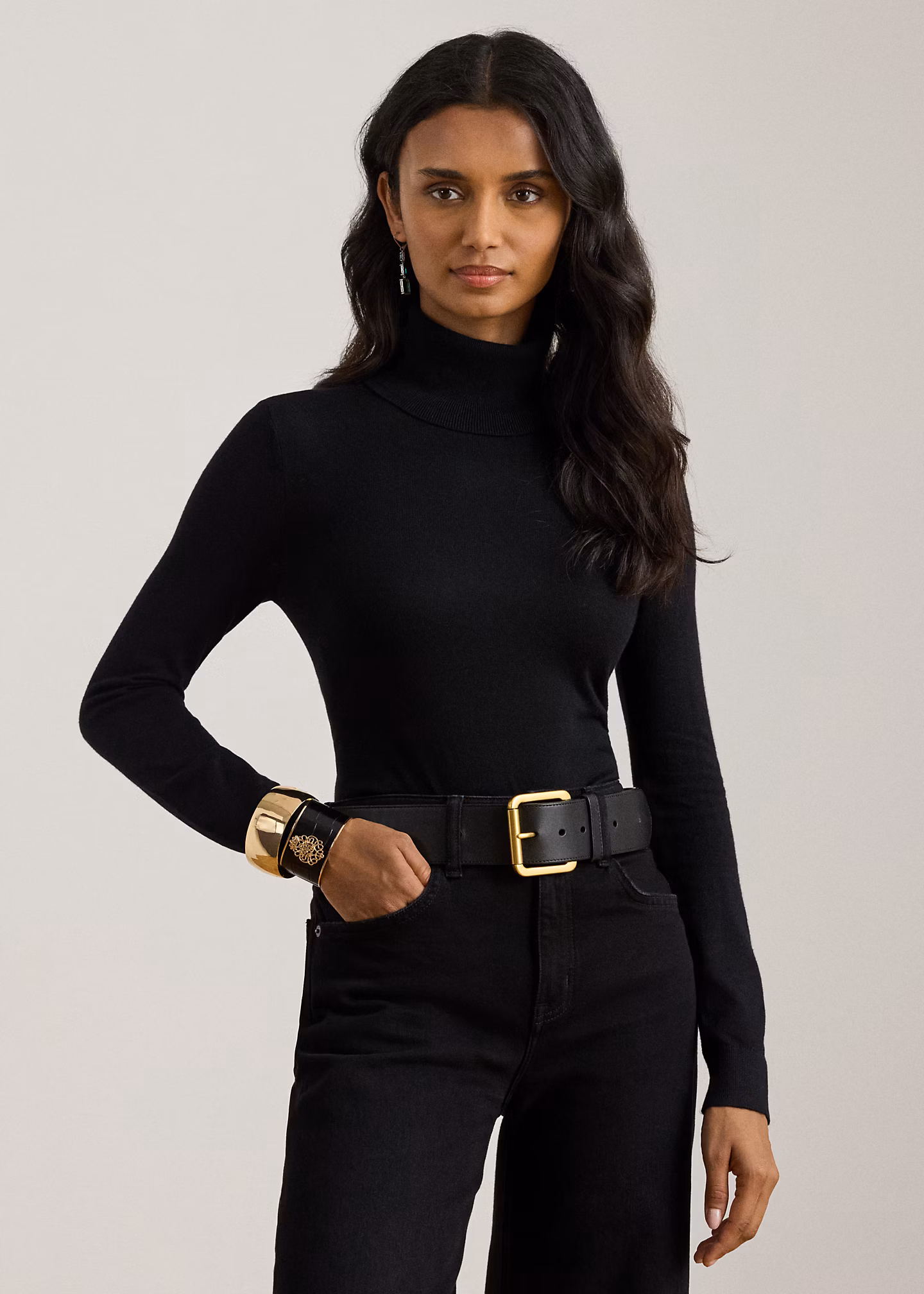 Rollkragenpullover aus Seidenmischung - RALPH LAUREN OUTLET