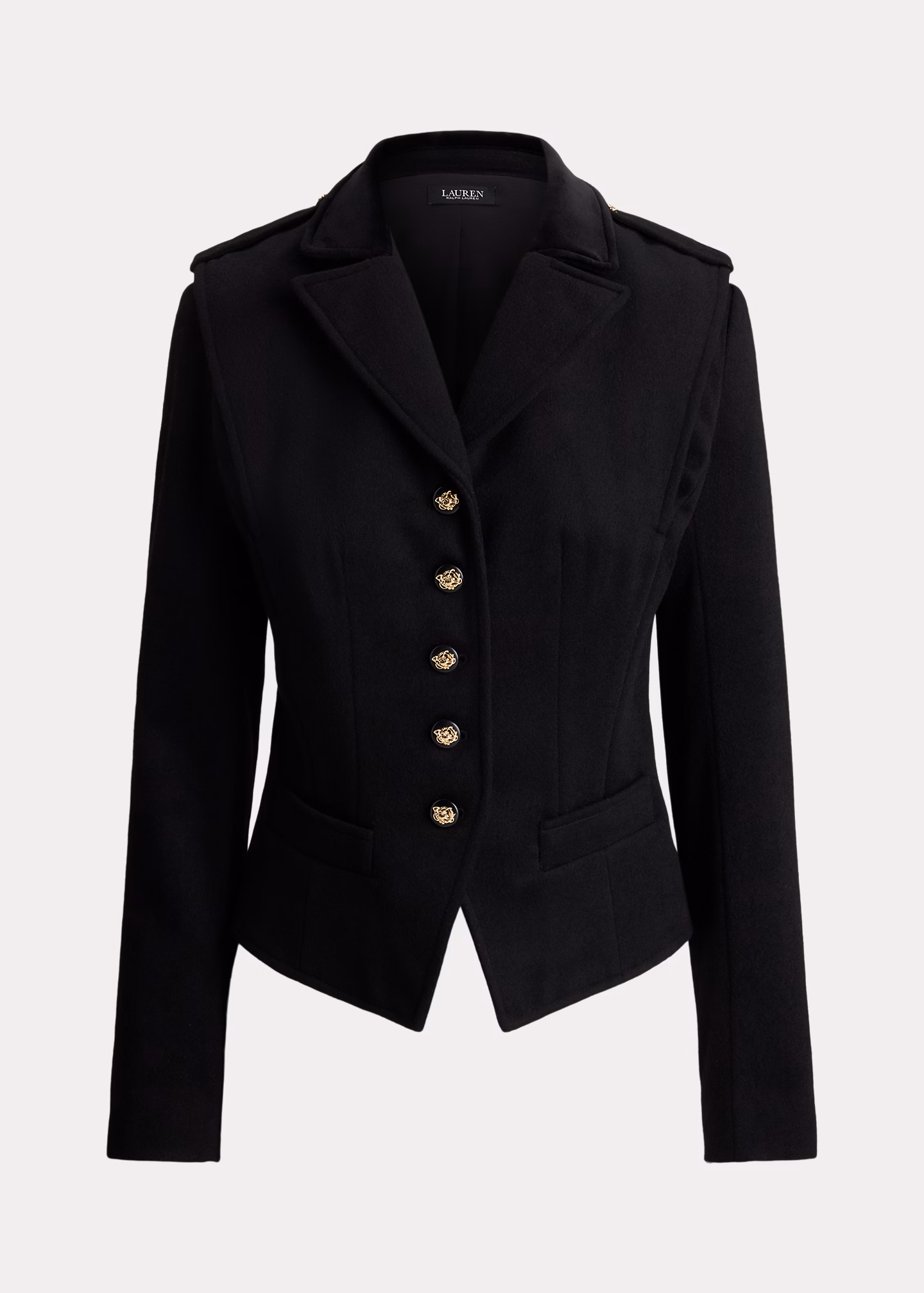 Verkürzte Twilljacke mit Samtbesatz - RALPH LAUREN OUTLET