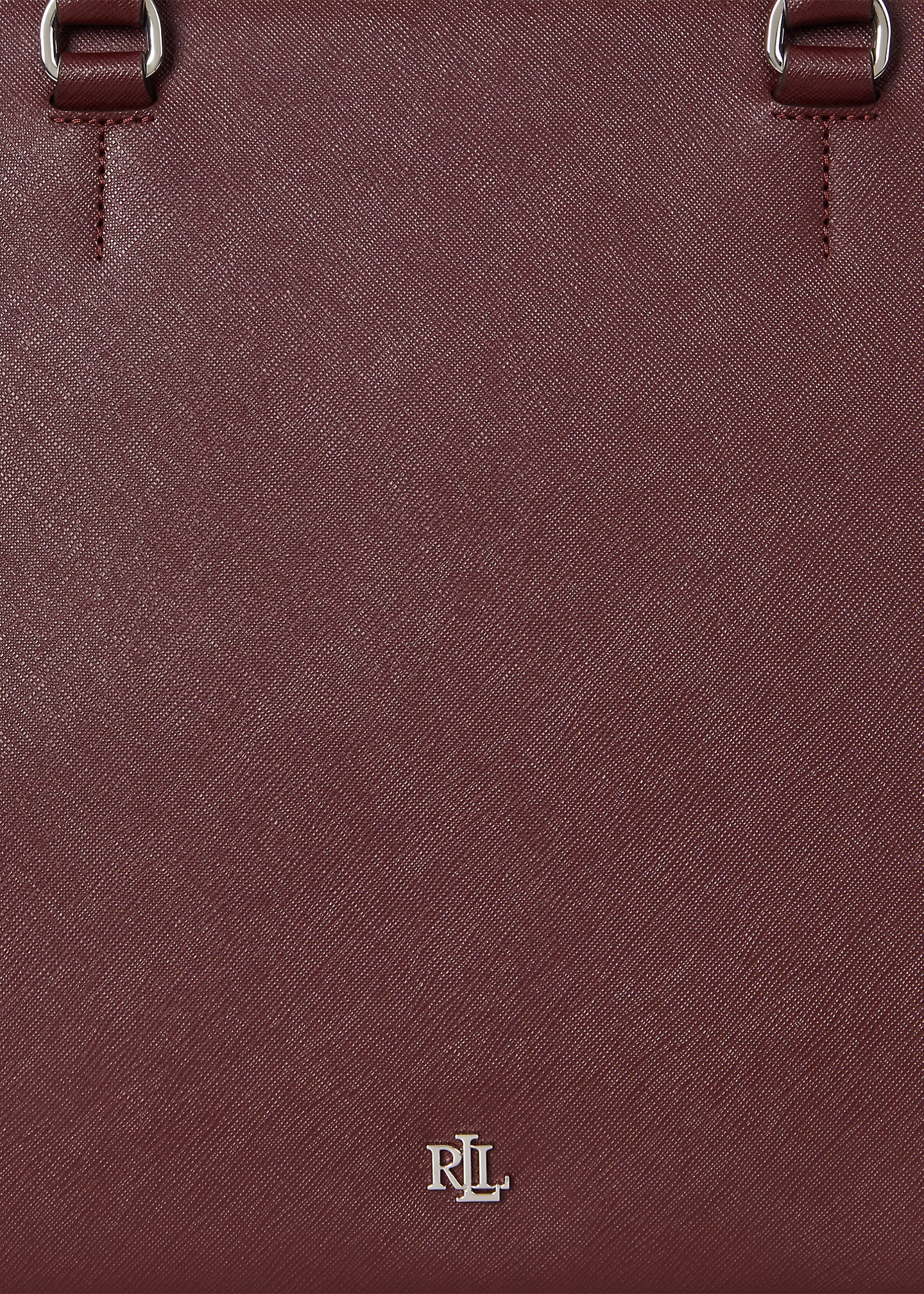 Crosshatch Leather Large Hanna Satchel - RALPH LAUREN OUTLET