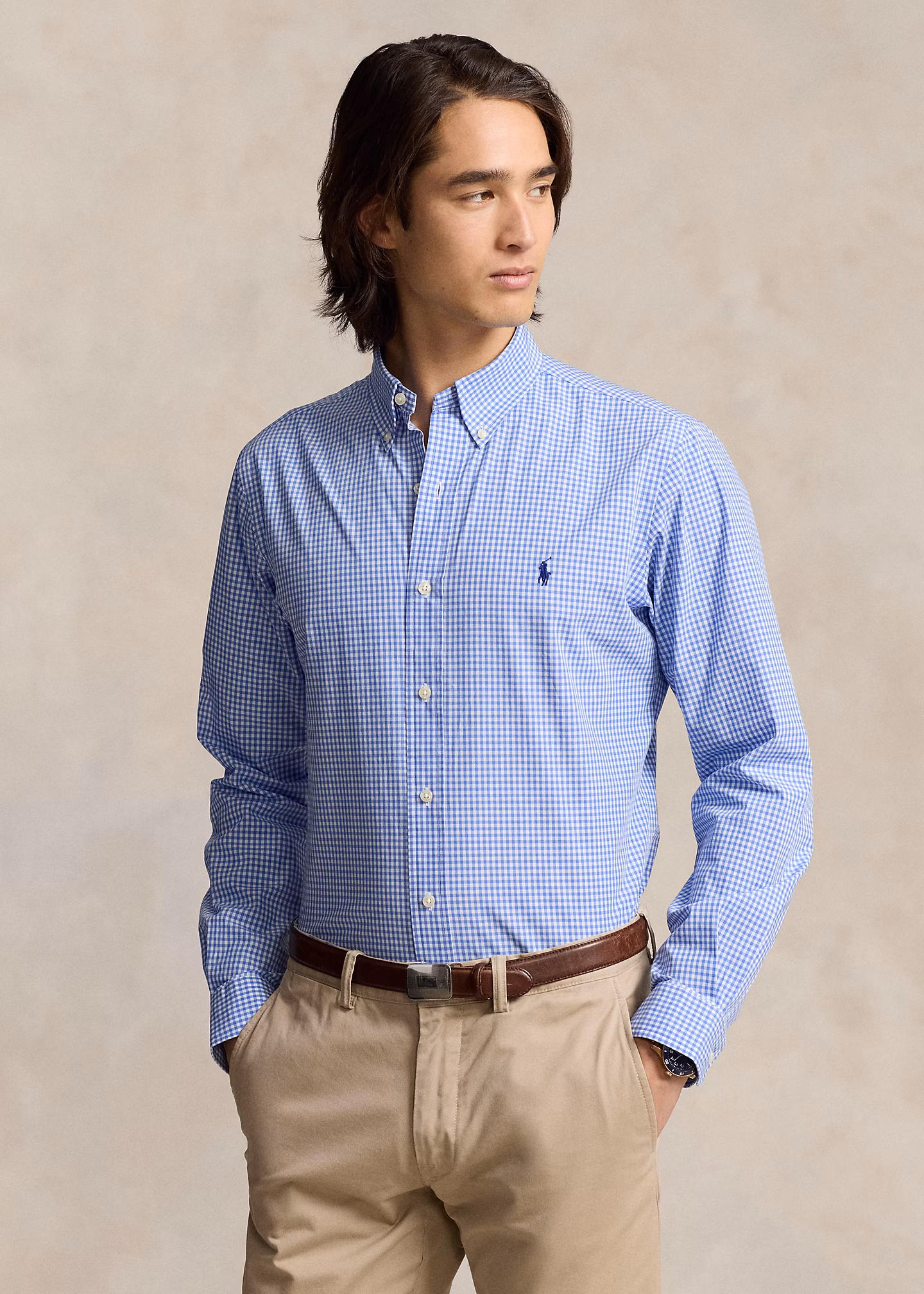 Slim-Fit Karohemd aus Stretchpopeline - RALPH LAUREN OUTLET