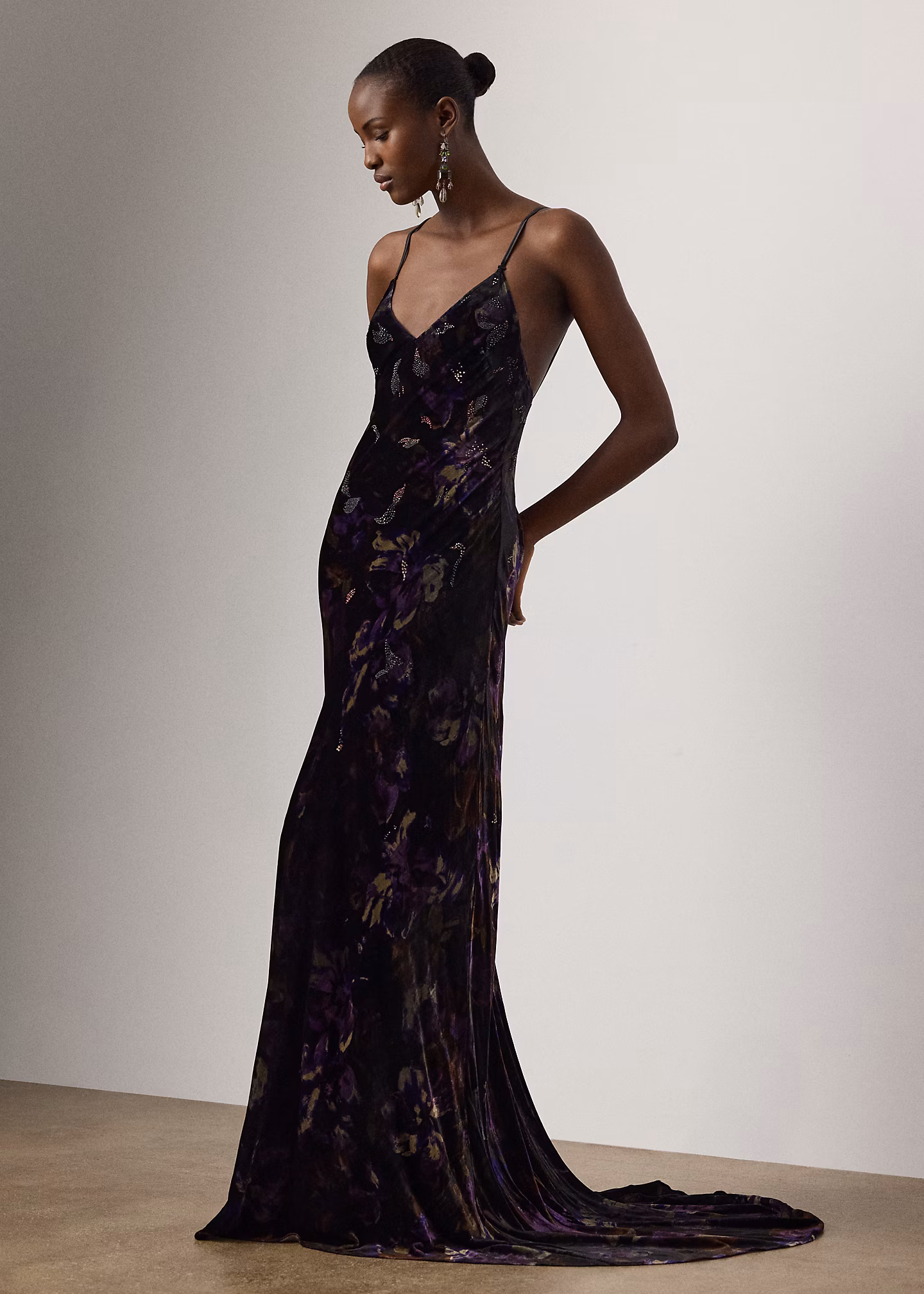 Geblümtes Kleid Shayna mit Verzierung - RALPH LAUREN OUTLET