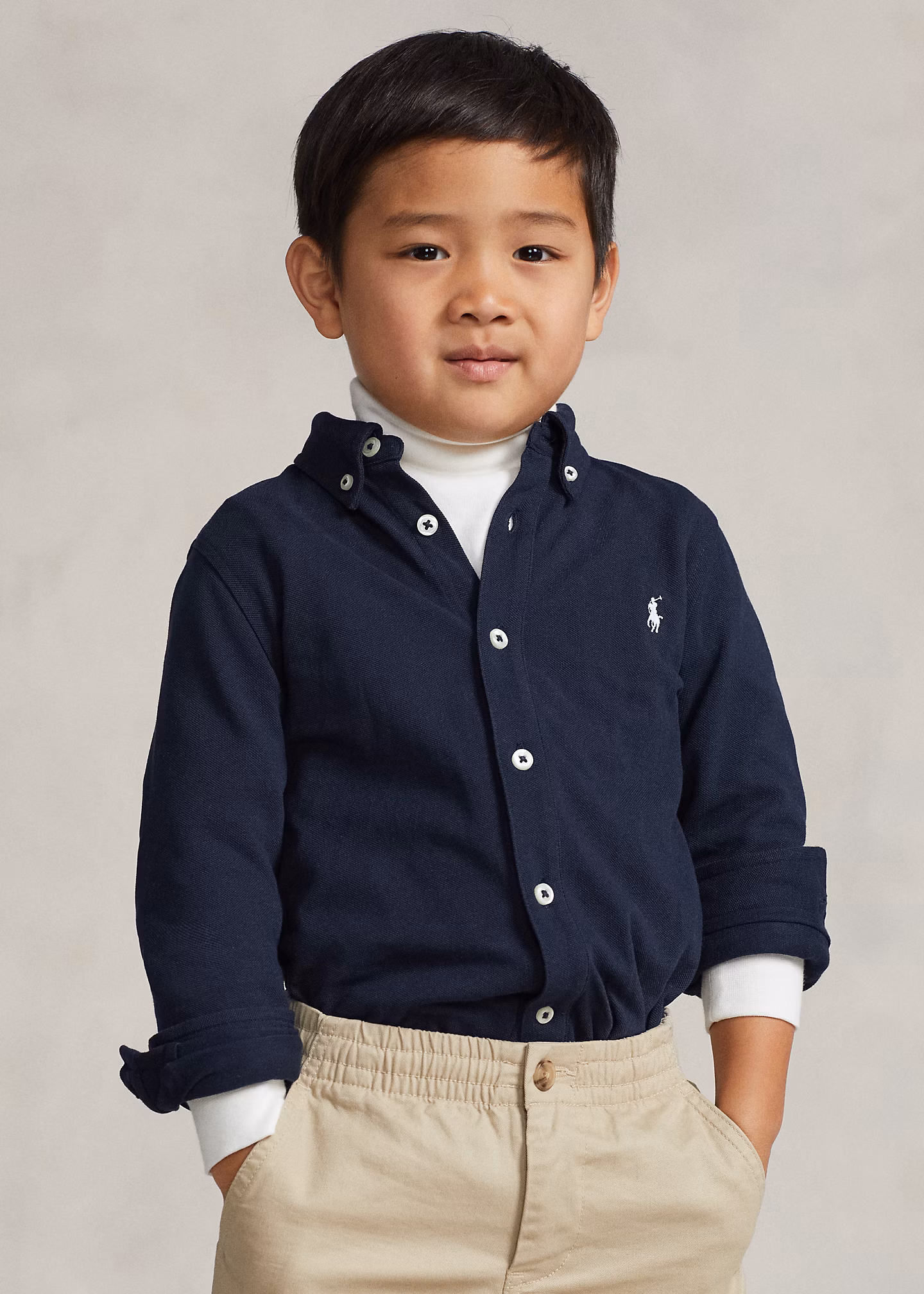 Federleichtes Baumwollpiqué-Hemd - RALPH LAUREN OUTLET