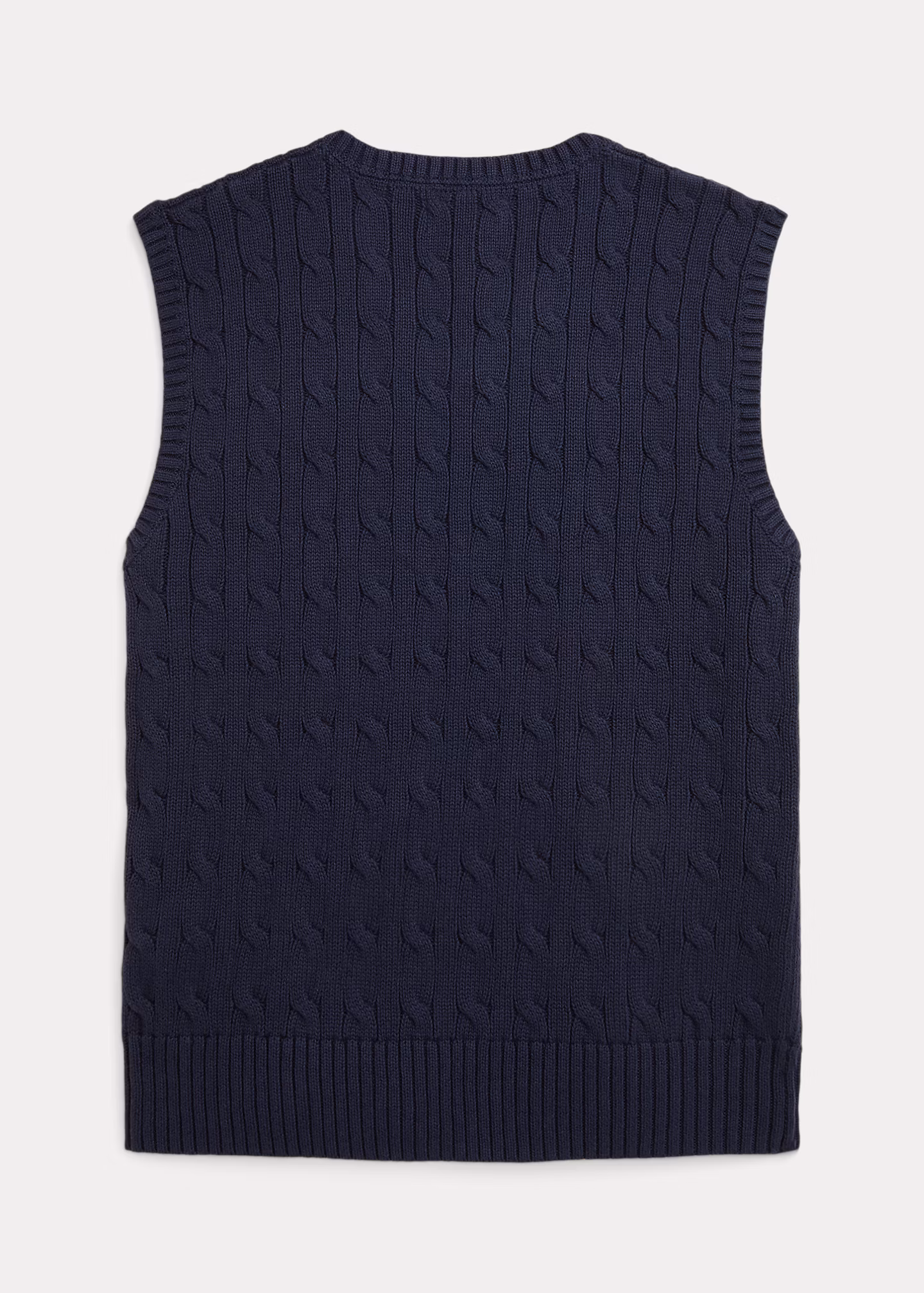 Baumwollpullunder mit Zopfmuster - RALPH LAUREN OUTLET