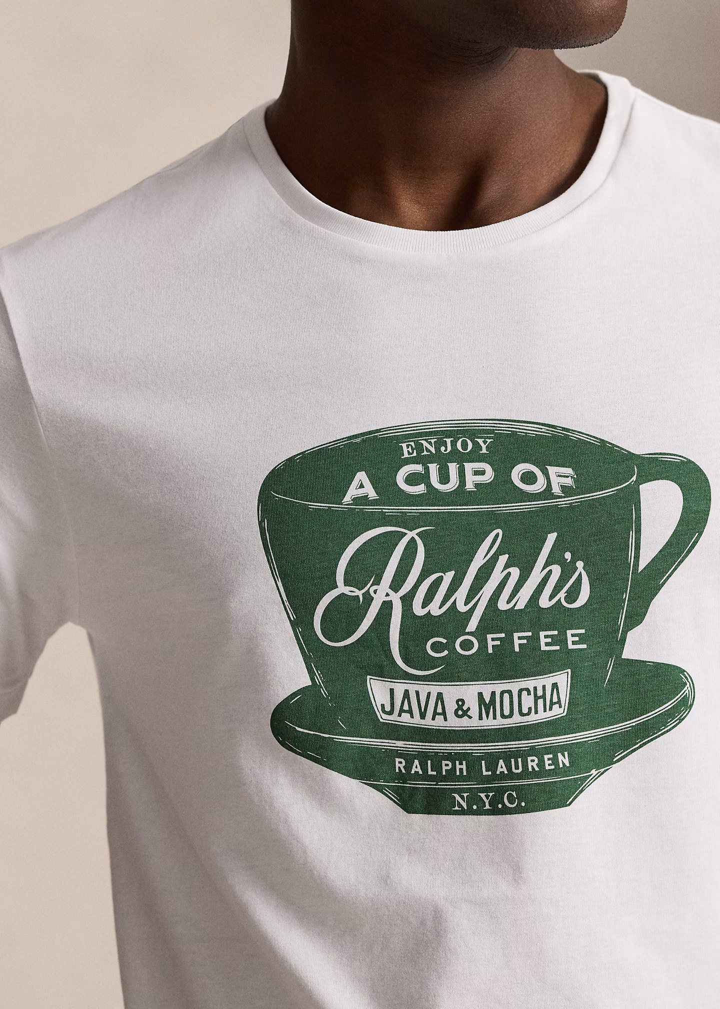 Custom-Slim-Fit T-Shirt „Ralph’s Coffee“ - RALPH LAUREN OUTLET