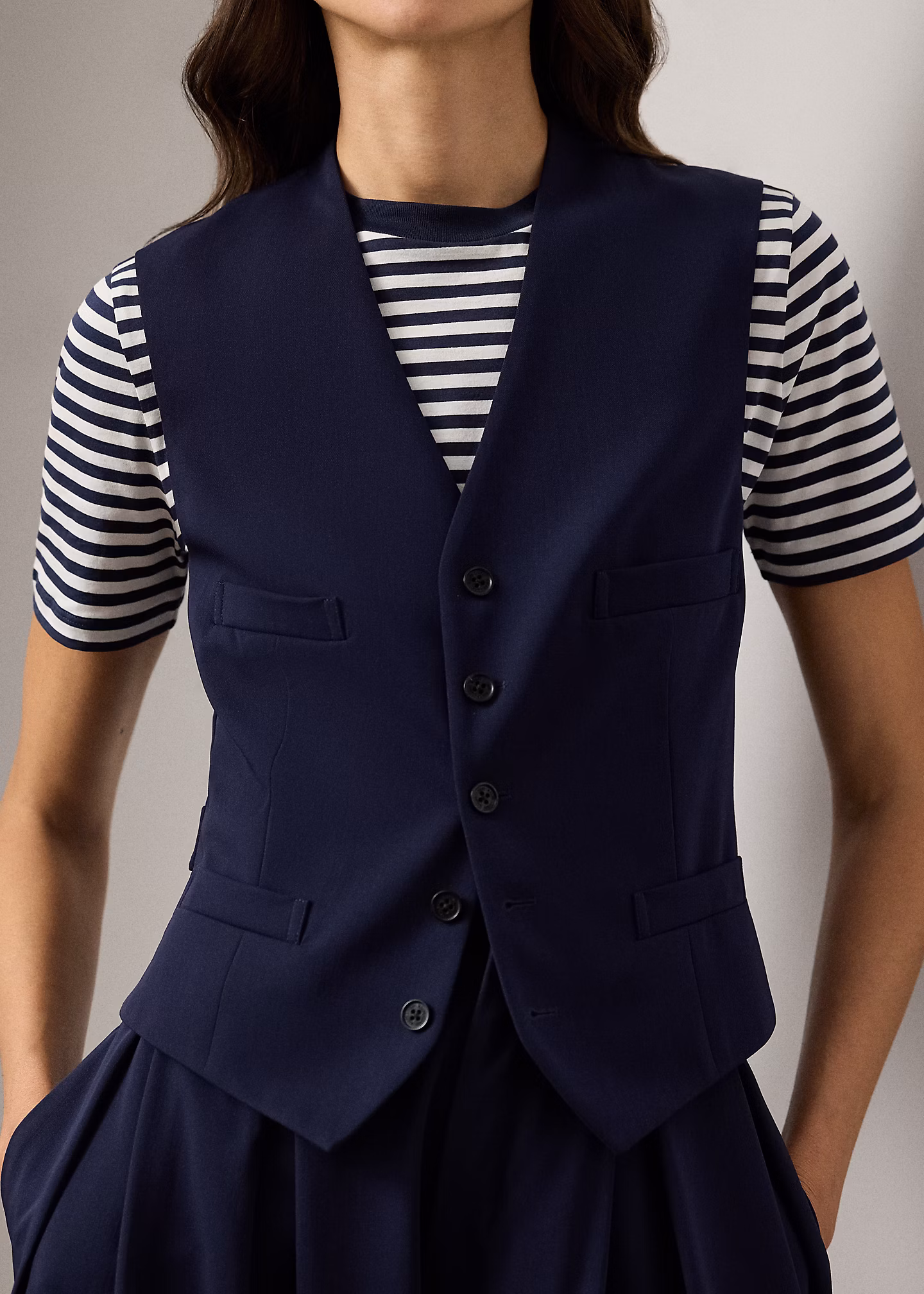 Weste Jaiden aus Wollgabardine - RALPH LAUREN OUTLET