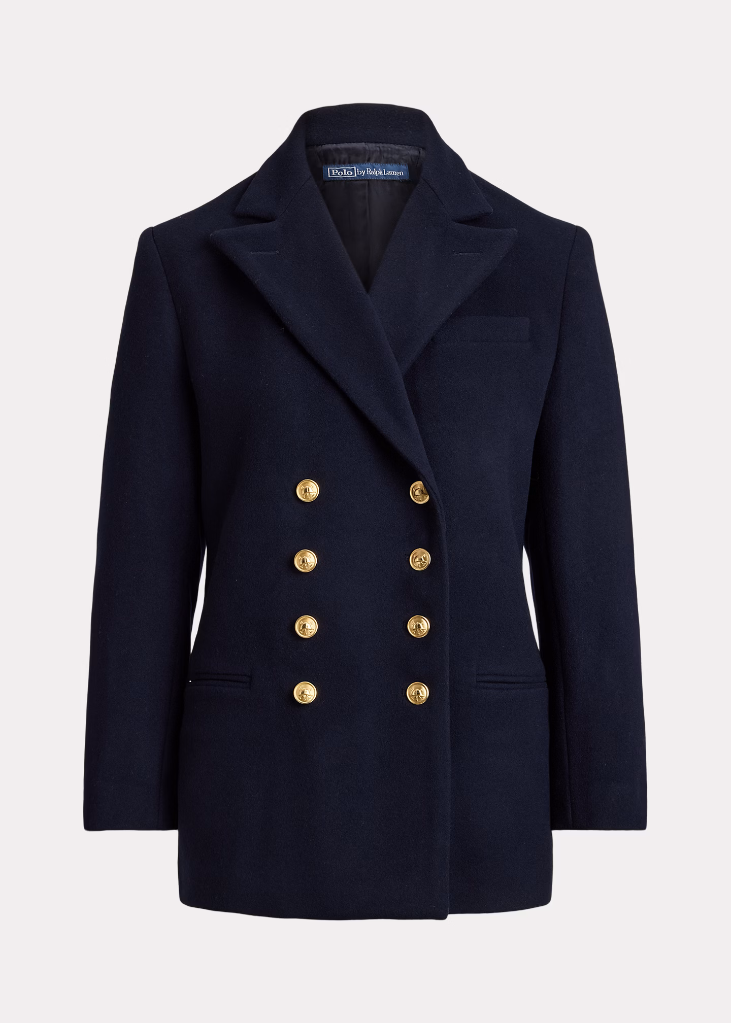 Zweireihiger Blazer aus Wollmelton - RALPH LAUREN OUTLET