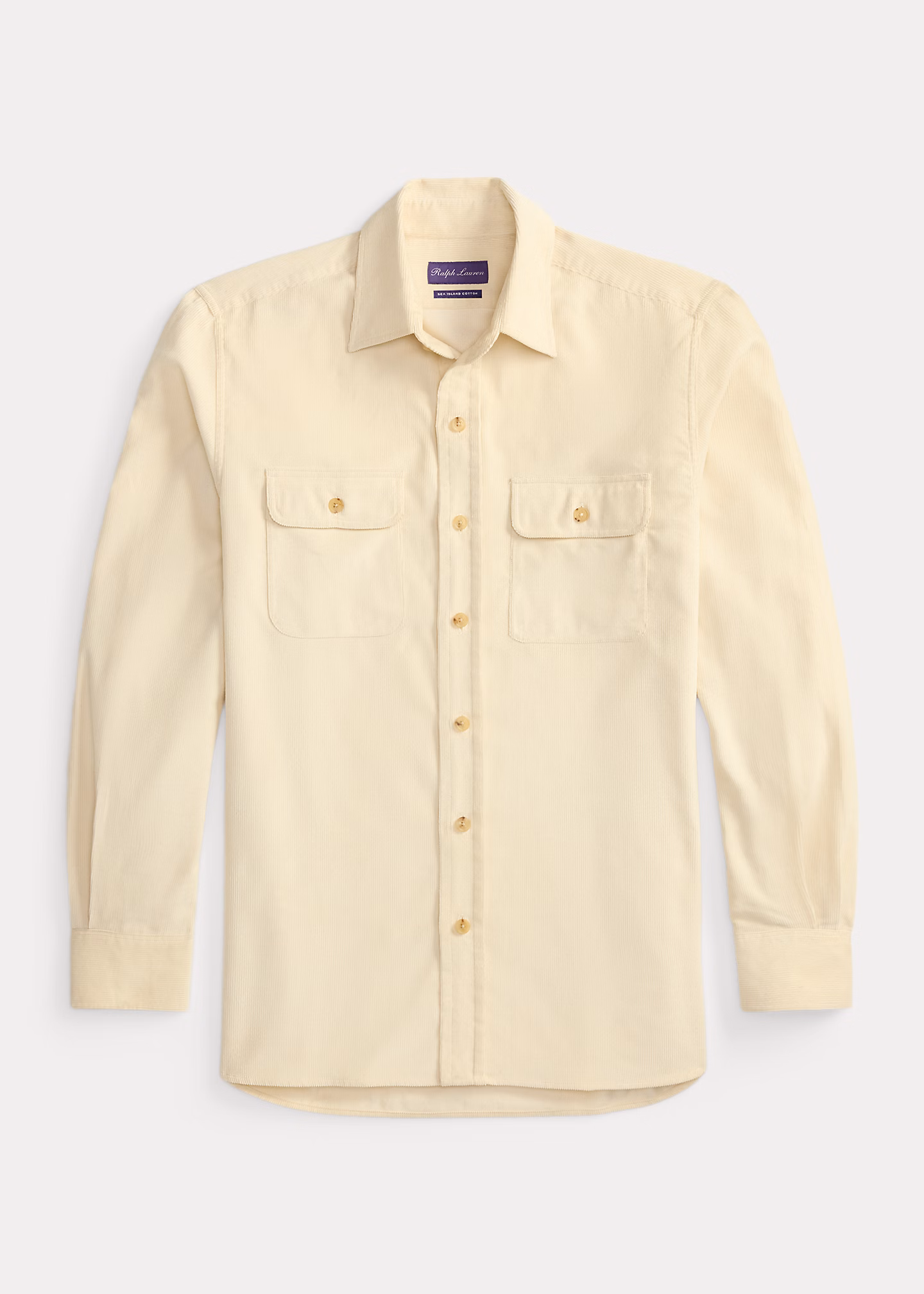 Hemd aus fein geripptem Kordsamt - RALPH LAUREN OUTLET