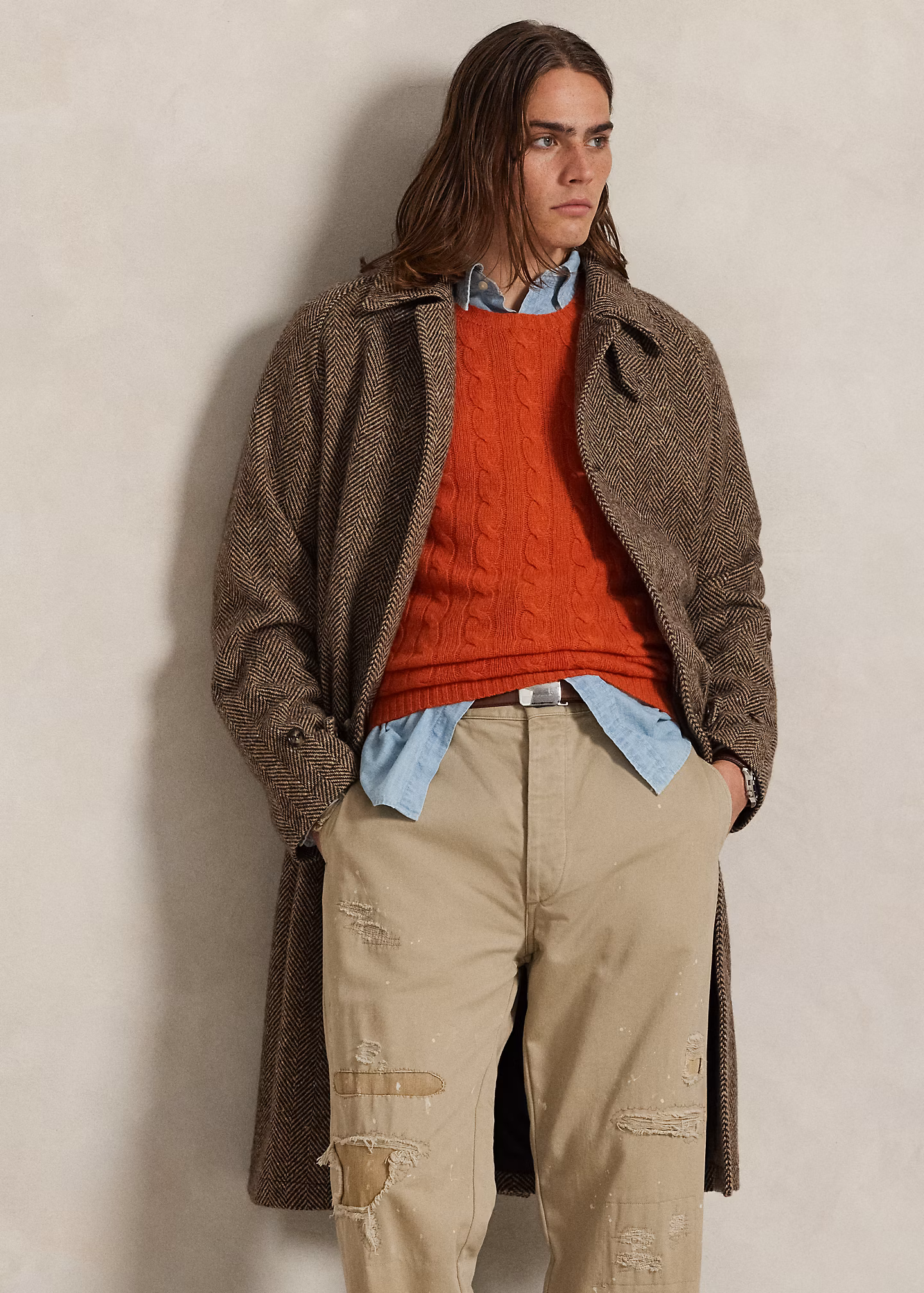 Woll-Kaschmir-Pullover mit Zopfmuster - RALPH LAUREN OUTLET