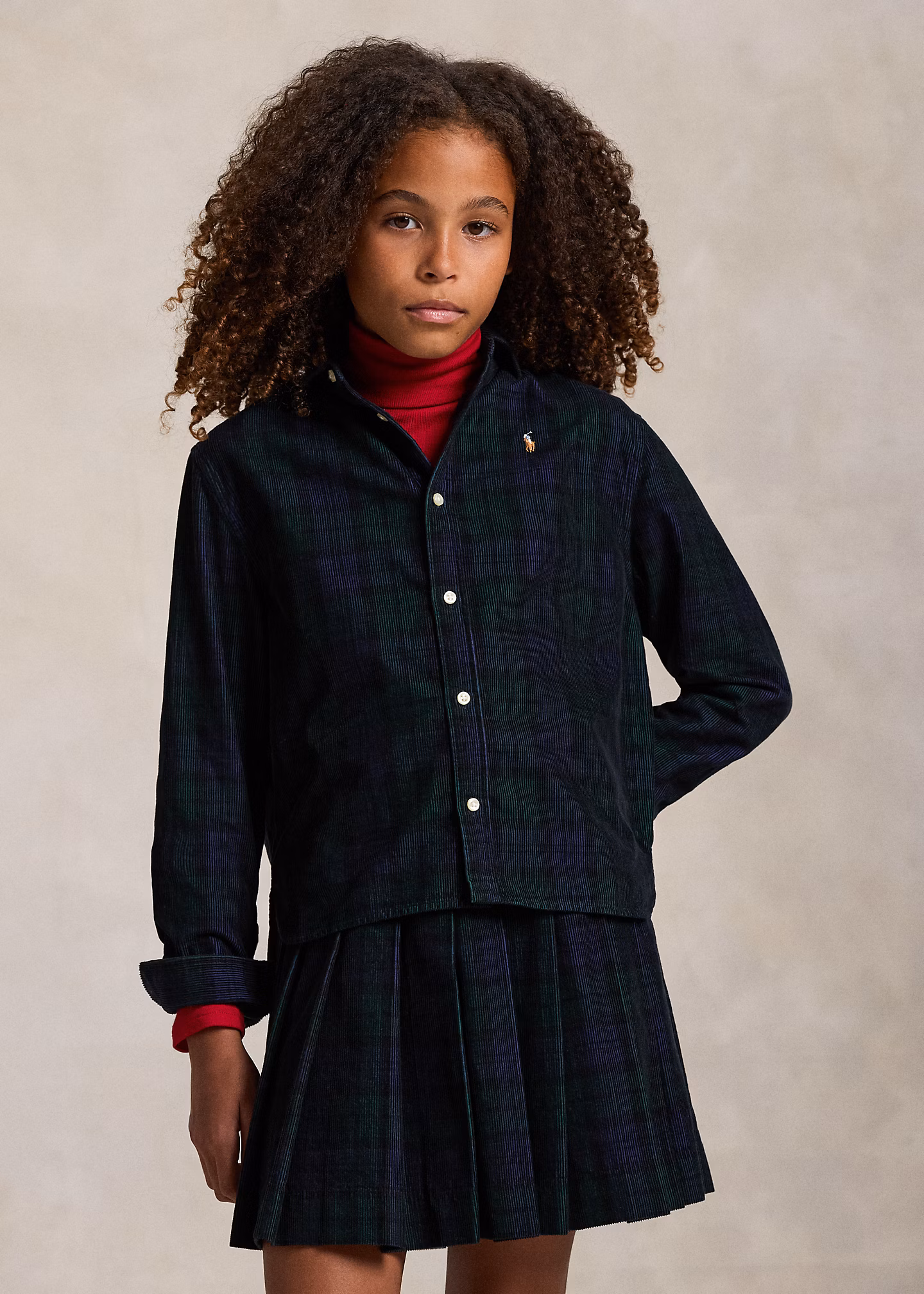 Kordsamthemd und Rock im Set - RALPH LAUREN OUTLET