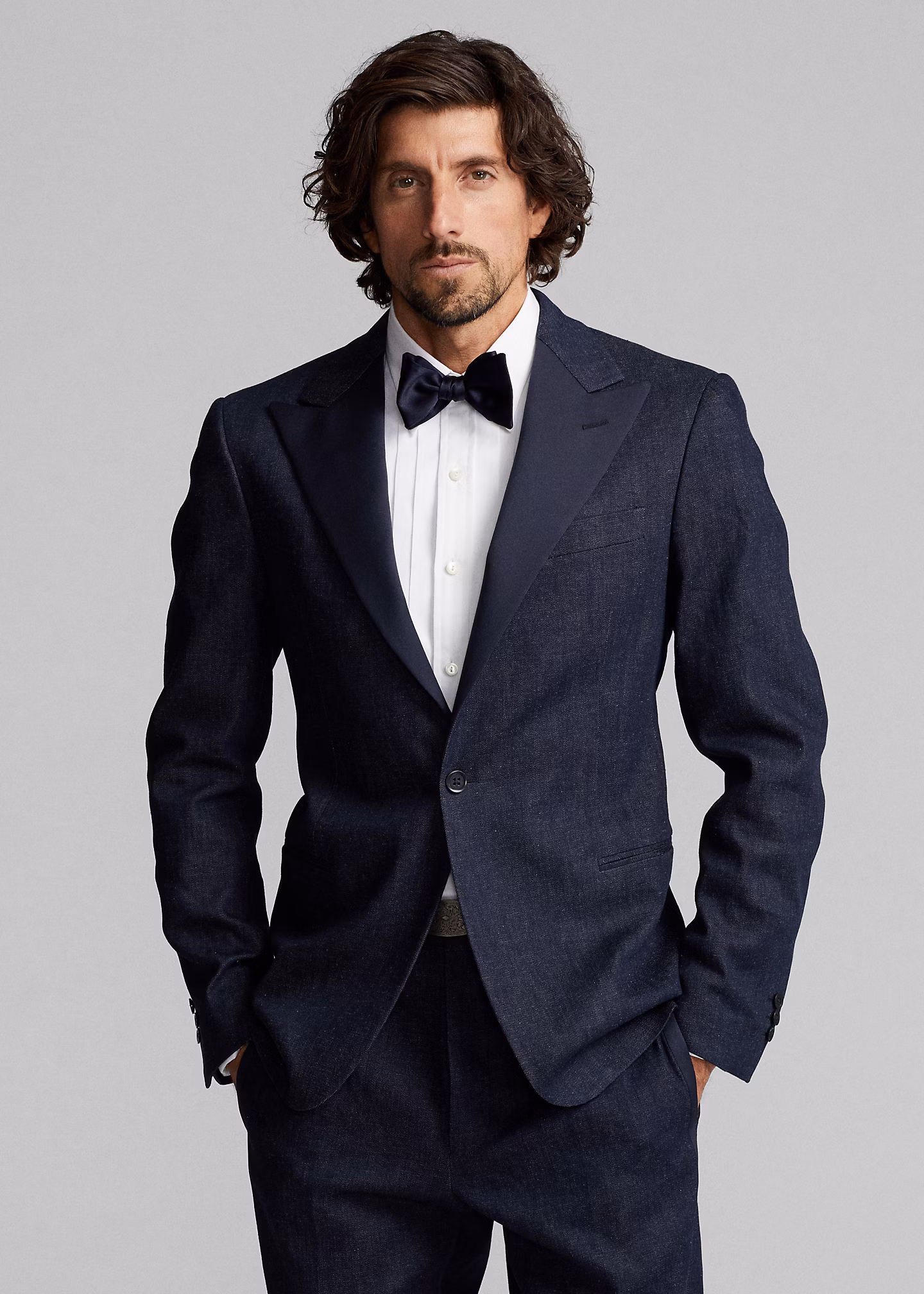 Denim-Smokingjacke in Indigo - RALPH LAUREN OUTLET