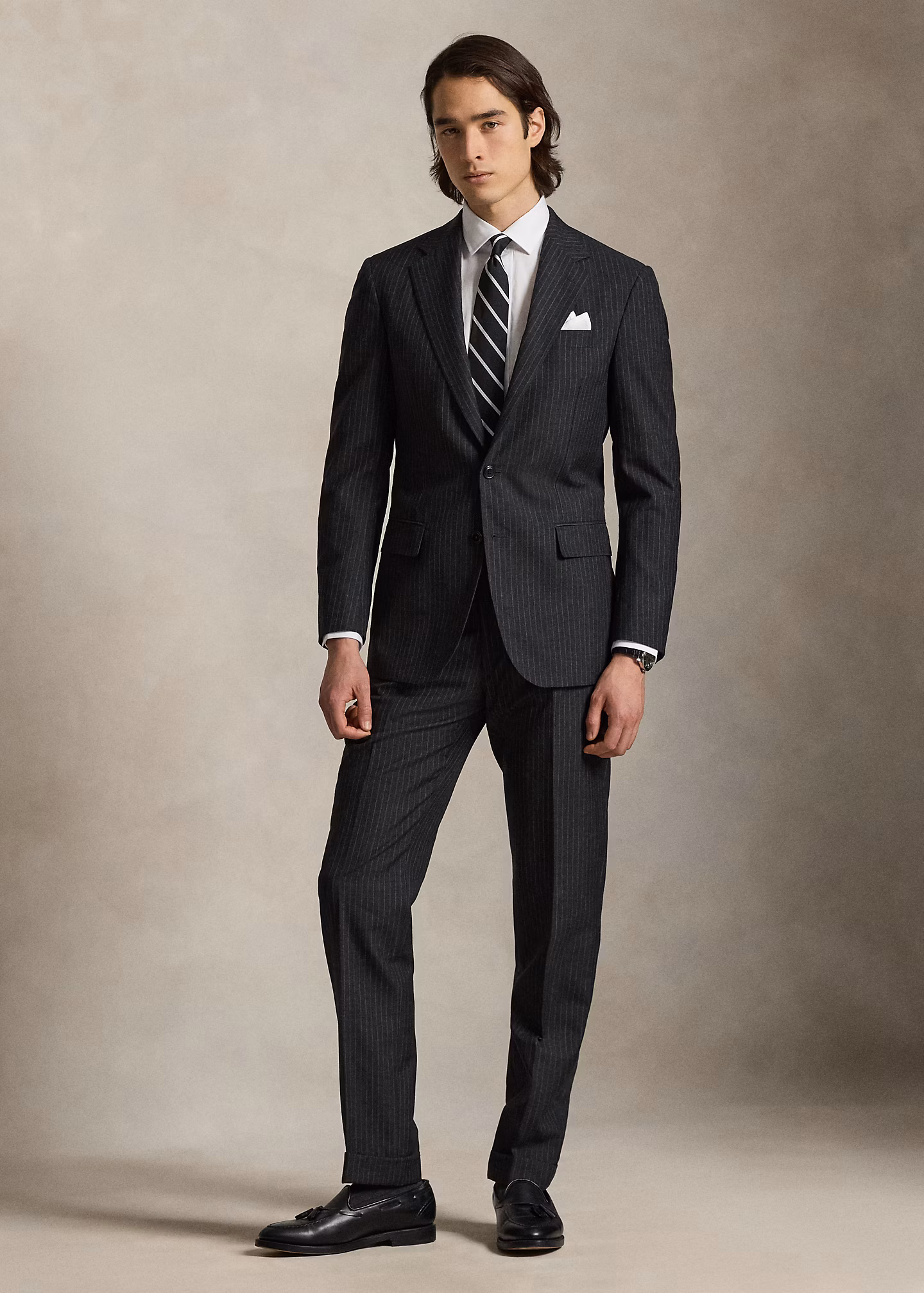 Tailored-Fit Polo-Nadelstreifenanzug - RALPH LAUREN OUTLET